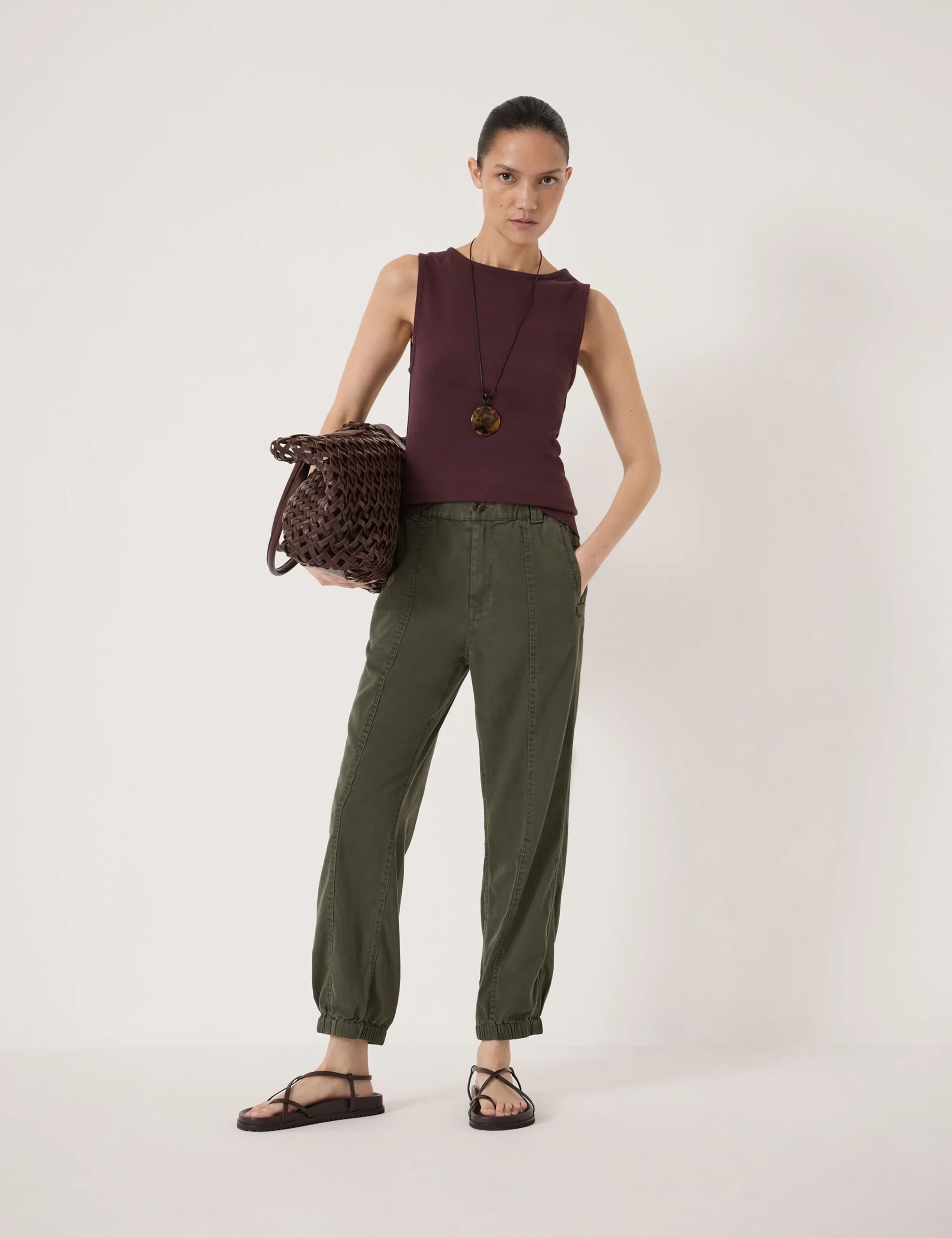 Lyocell Rich Cargo Joggers 1 of 5