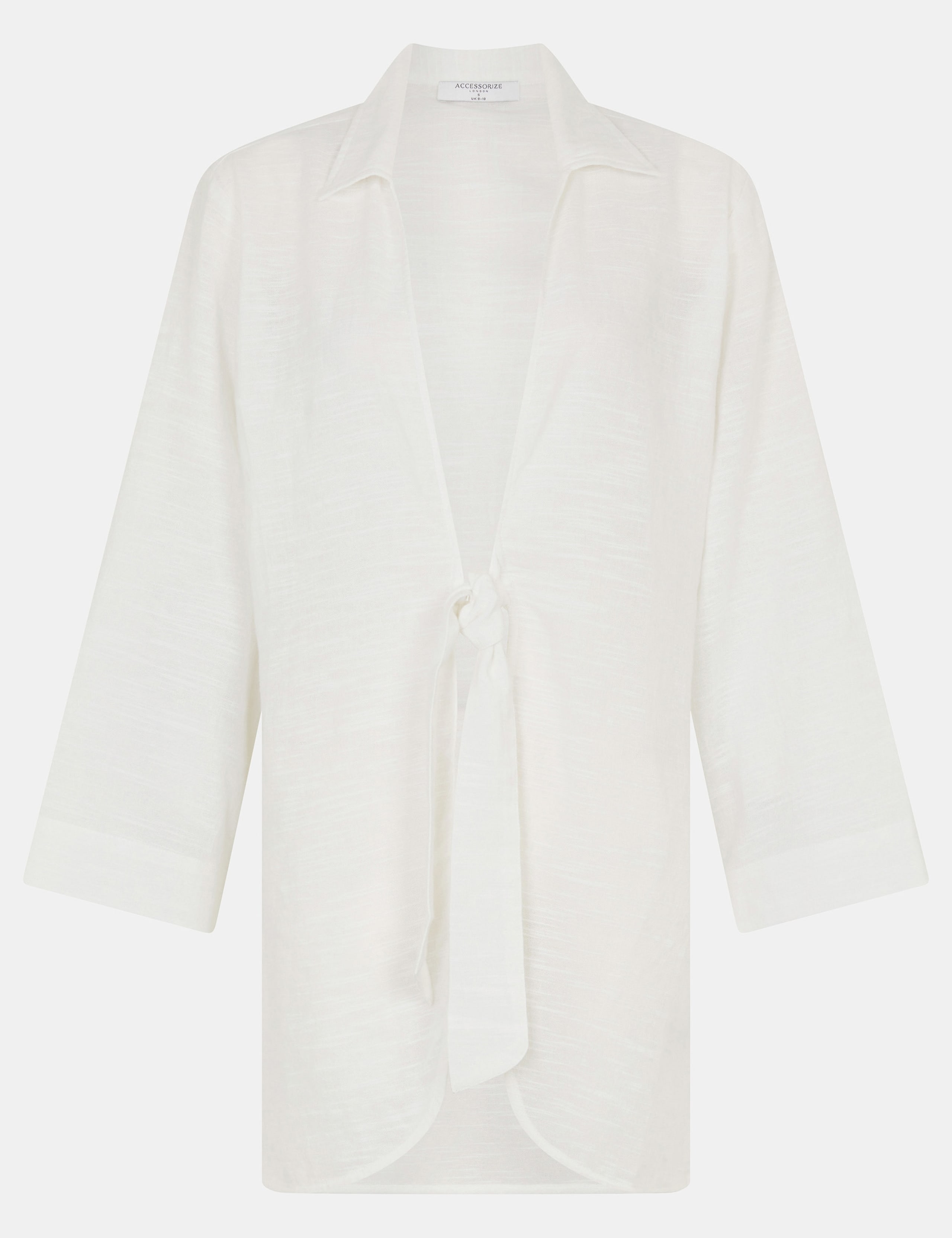 Pure Cotton Tie Front Beach Shirt 3 of 4