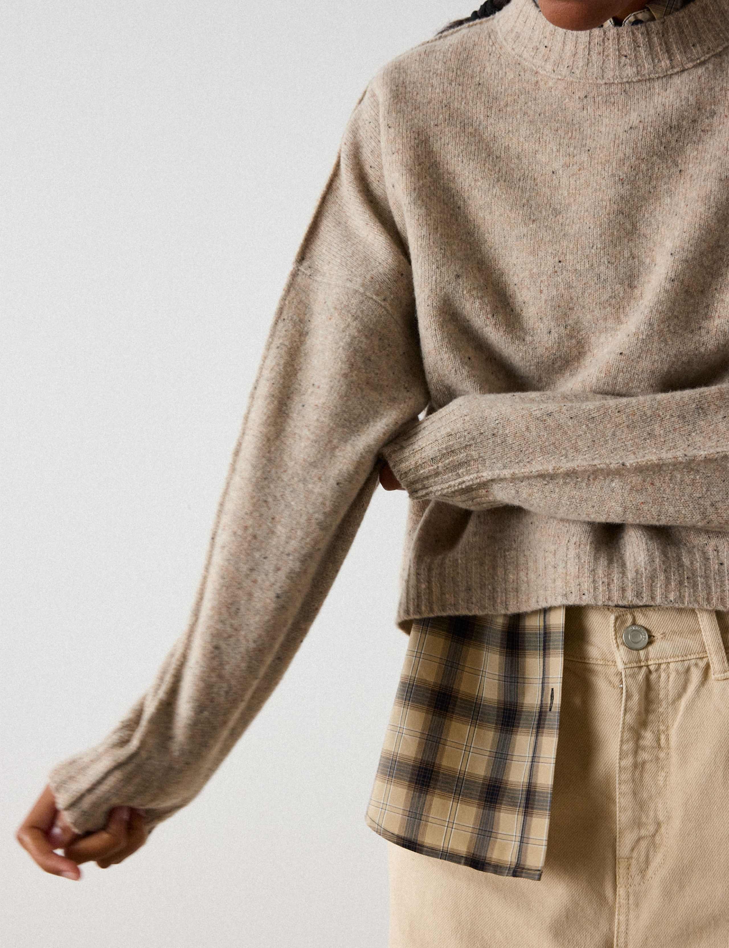 Pure Wool Textured Knitted Top 5 of 6