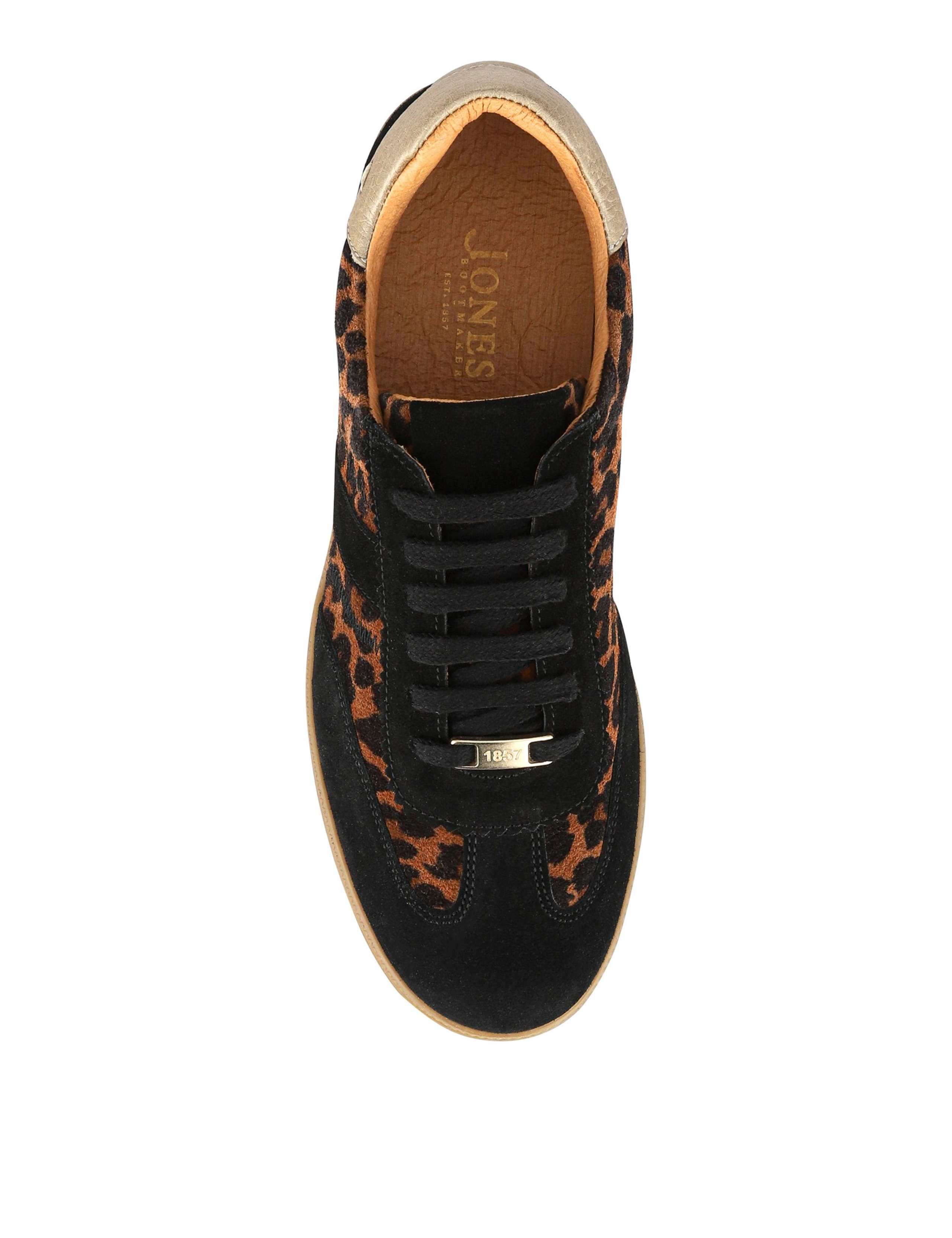 Leather Lace Up Suede Panel Trainers 5 of 8