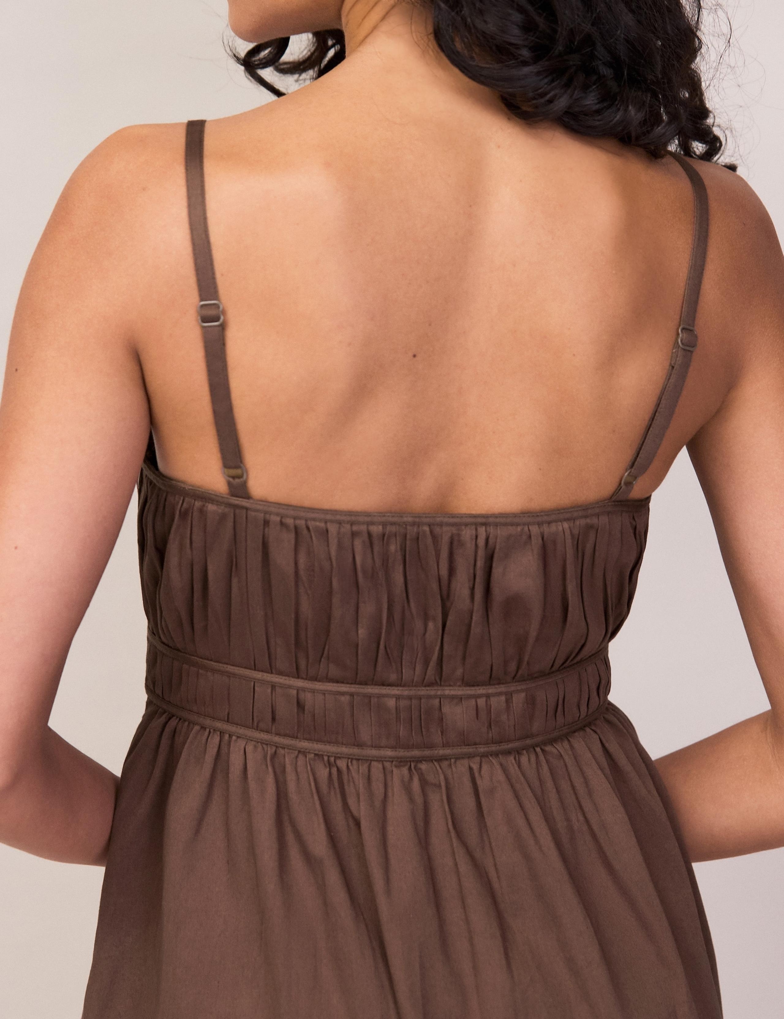 Pure Cotton Sweetheart Neckline Midaxi Dress 3 of 7