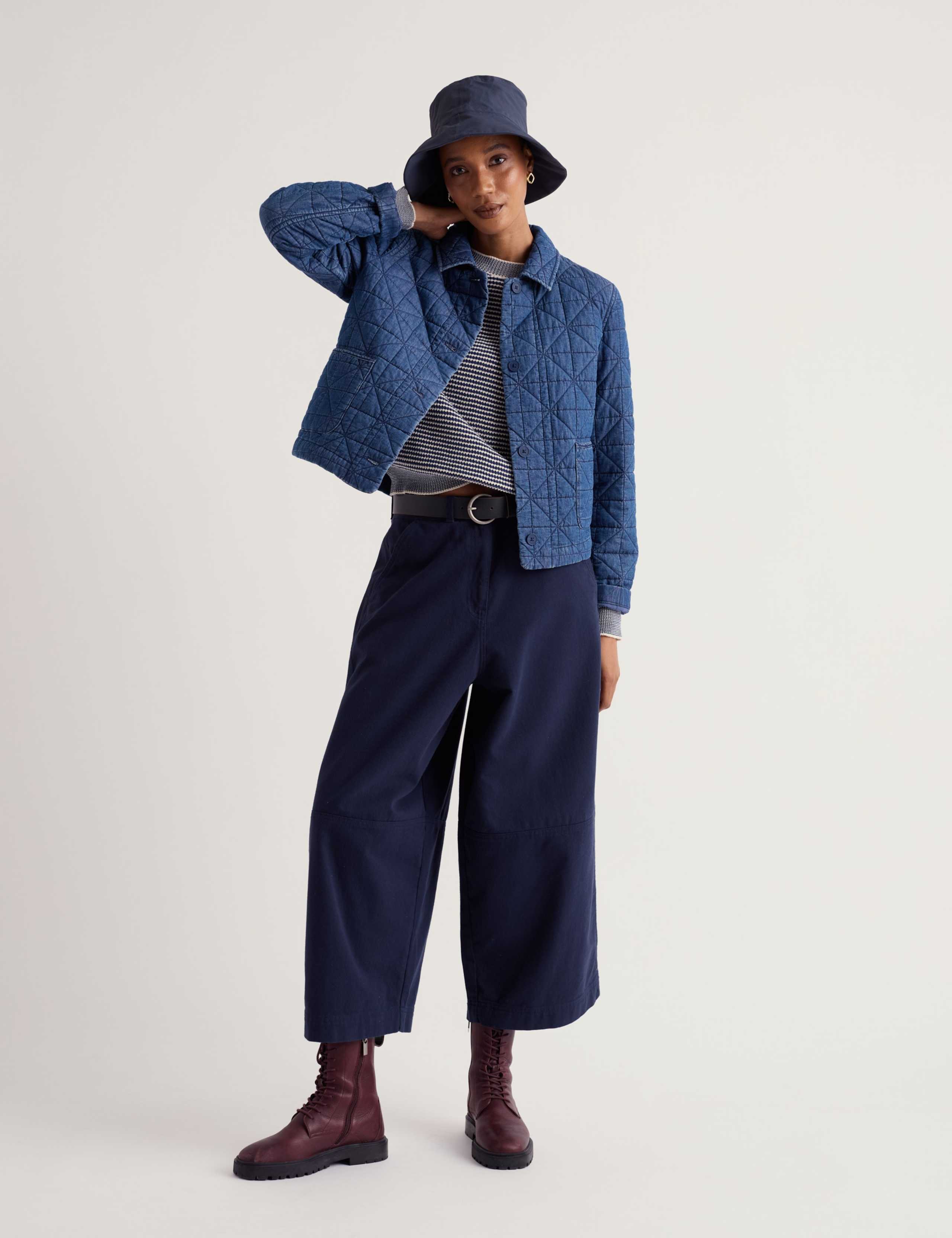Cord Quilted Collared Jacket 1 of 5