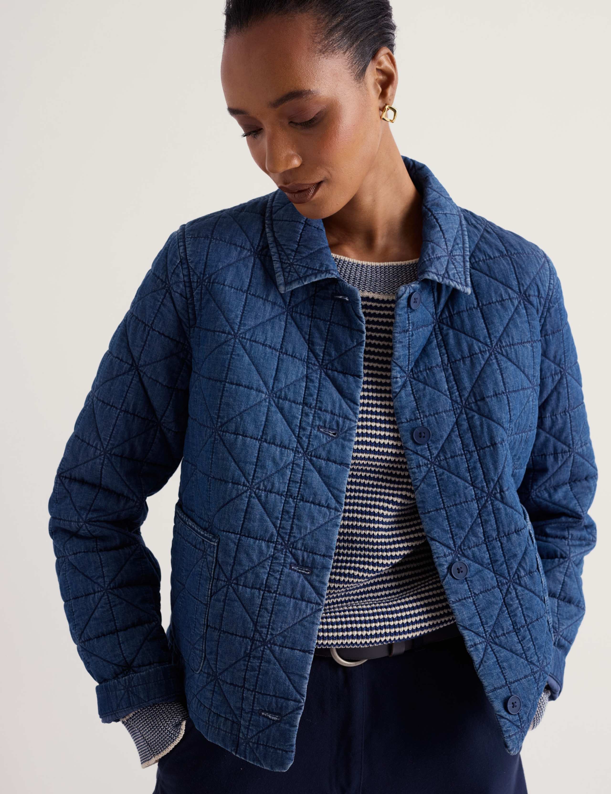 Cord Quilted Collared Jacket 4 of 5