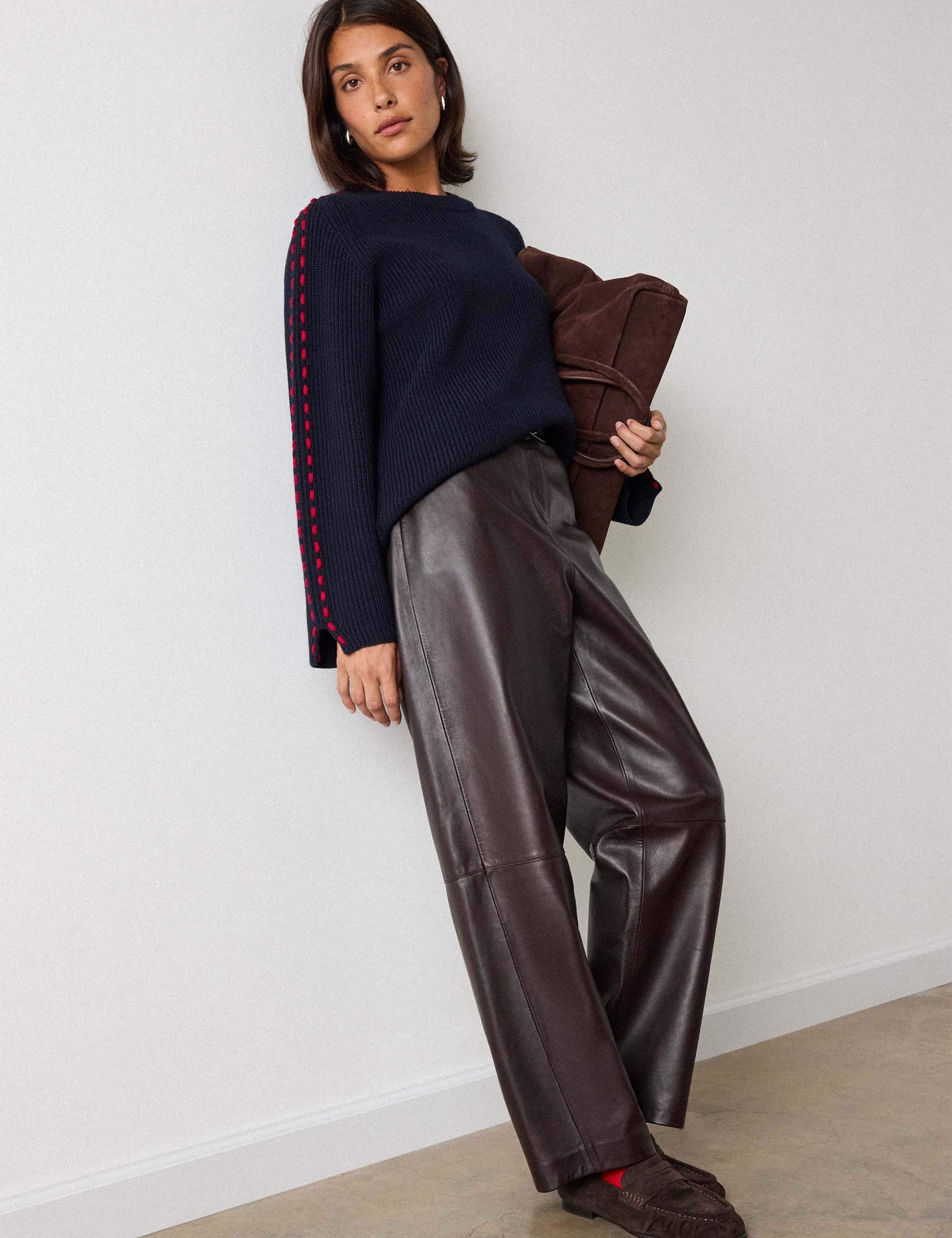 Wool Rich Textured Knitted Top 4 of 5