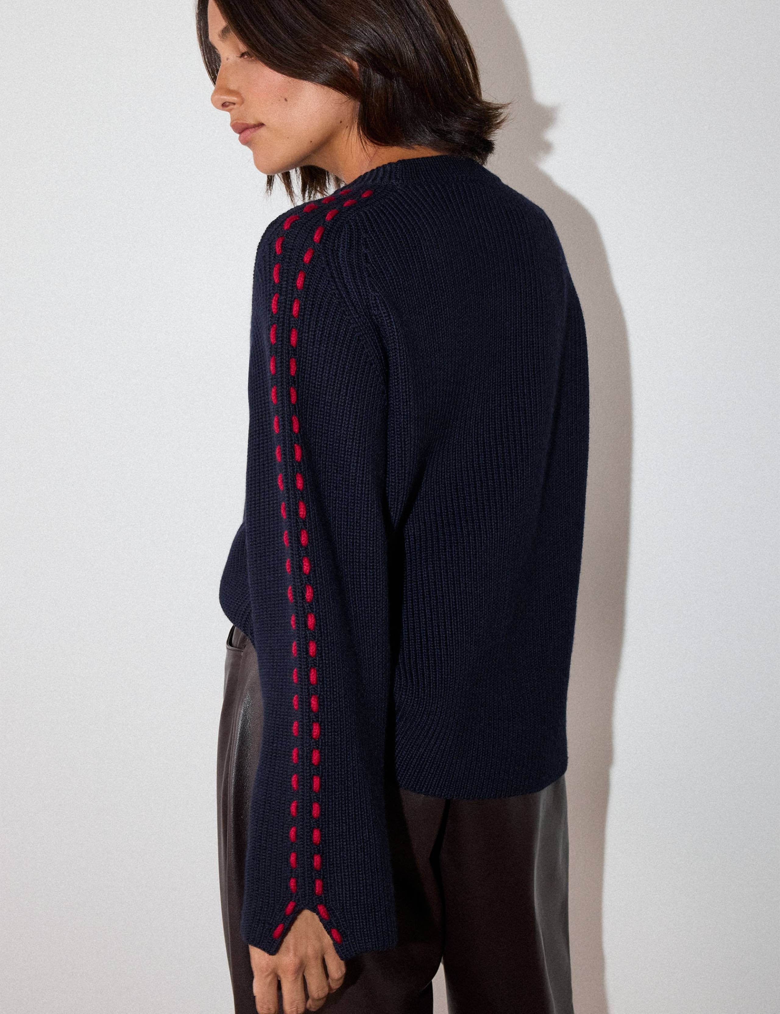 Wool Rich Textured Knitted Top 5 of 5