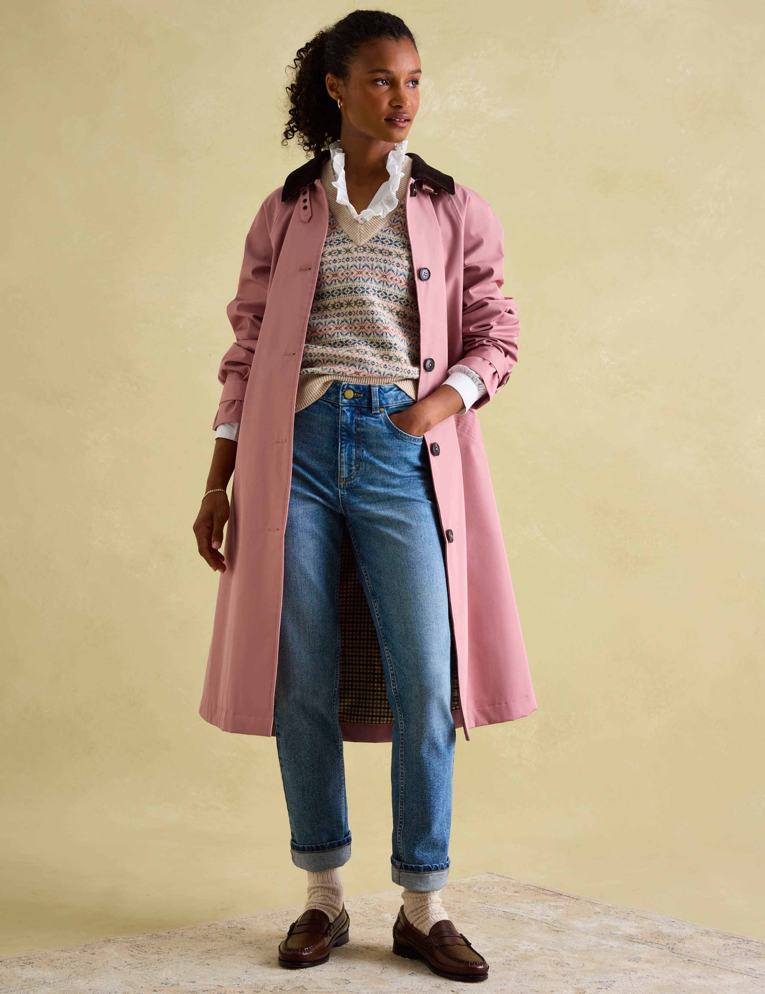 Textured V-Neck Knitted Vest with Wool 5 of 7