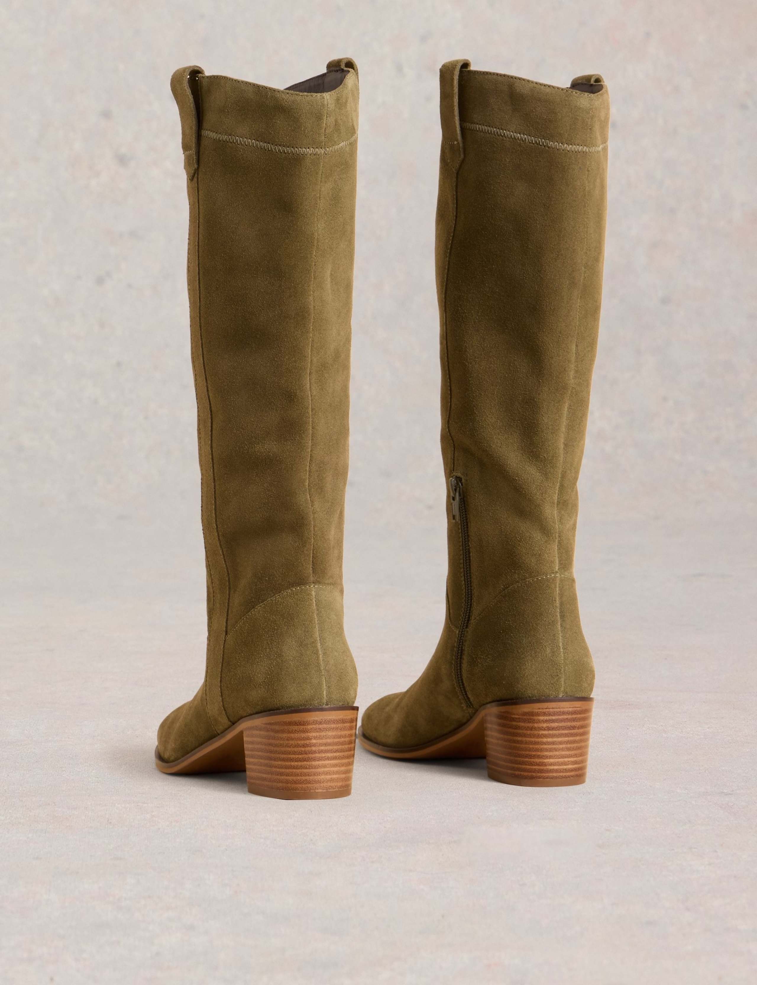 Block Heel Knee High Boots 2 of 4