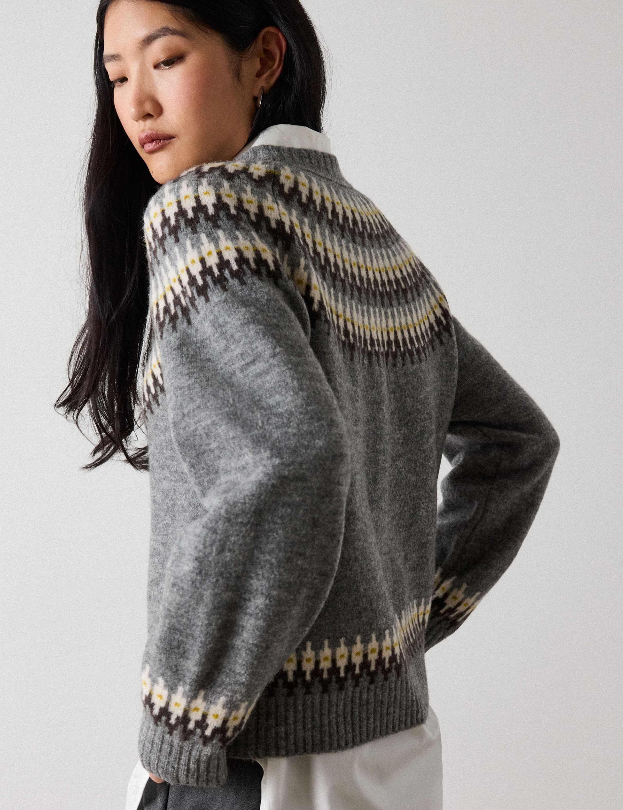 Wool Blend Fair Isle Jumper 3 of 6