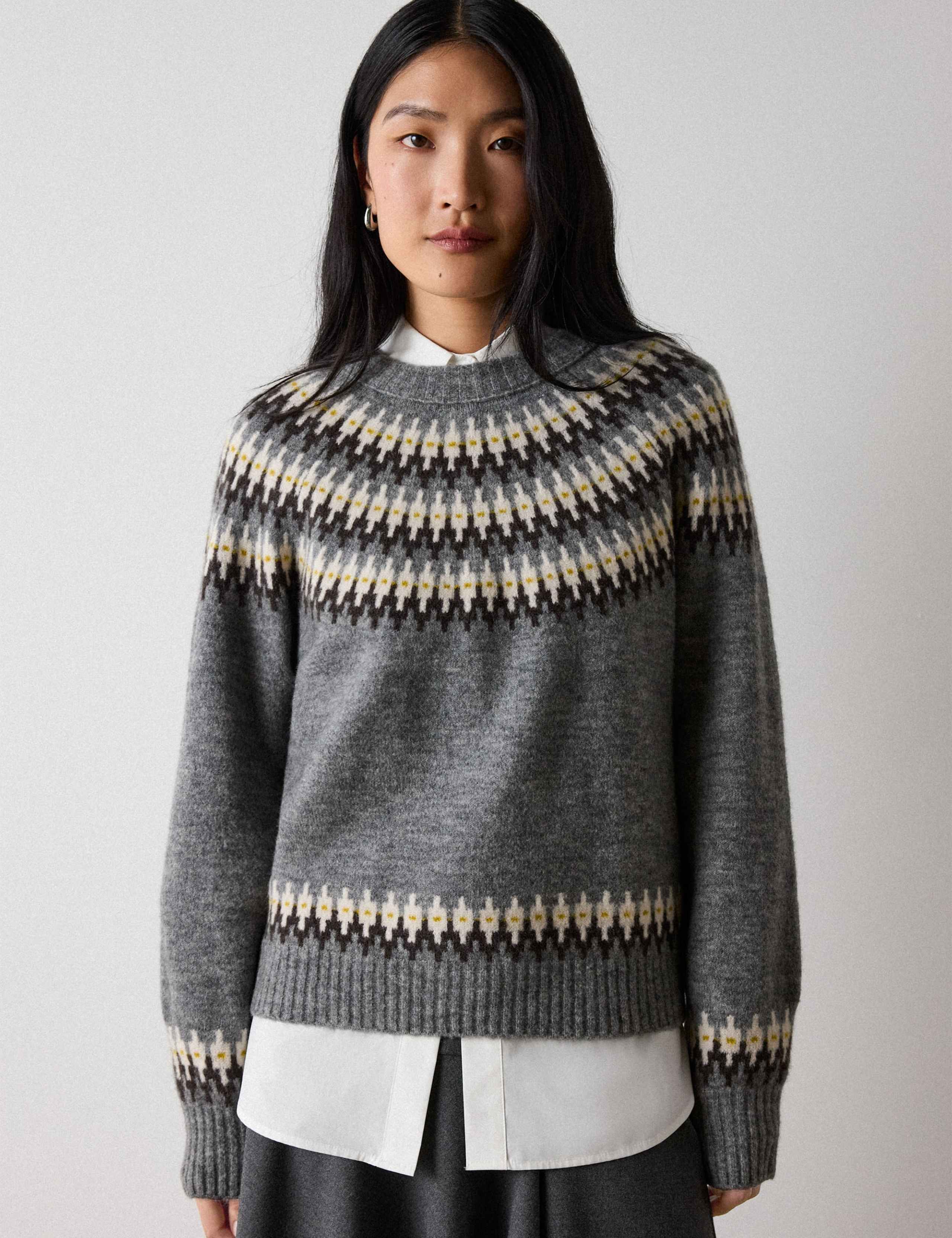 Wool Blend Fair Isle Jumper 6 of 6