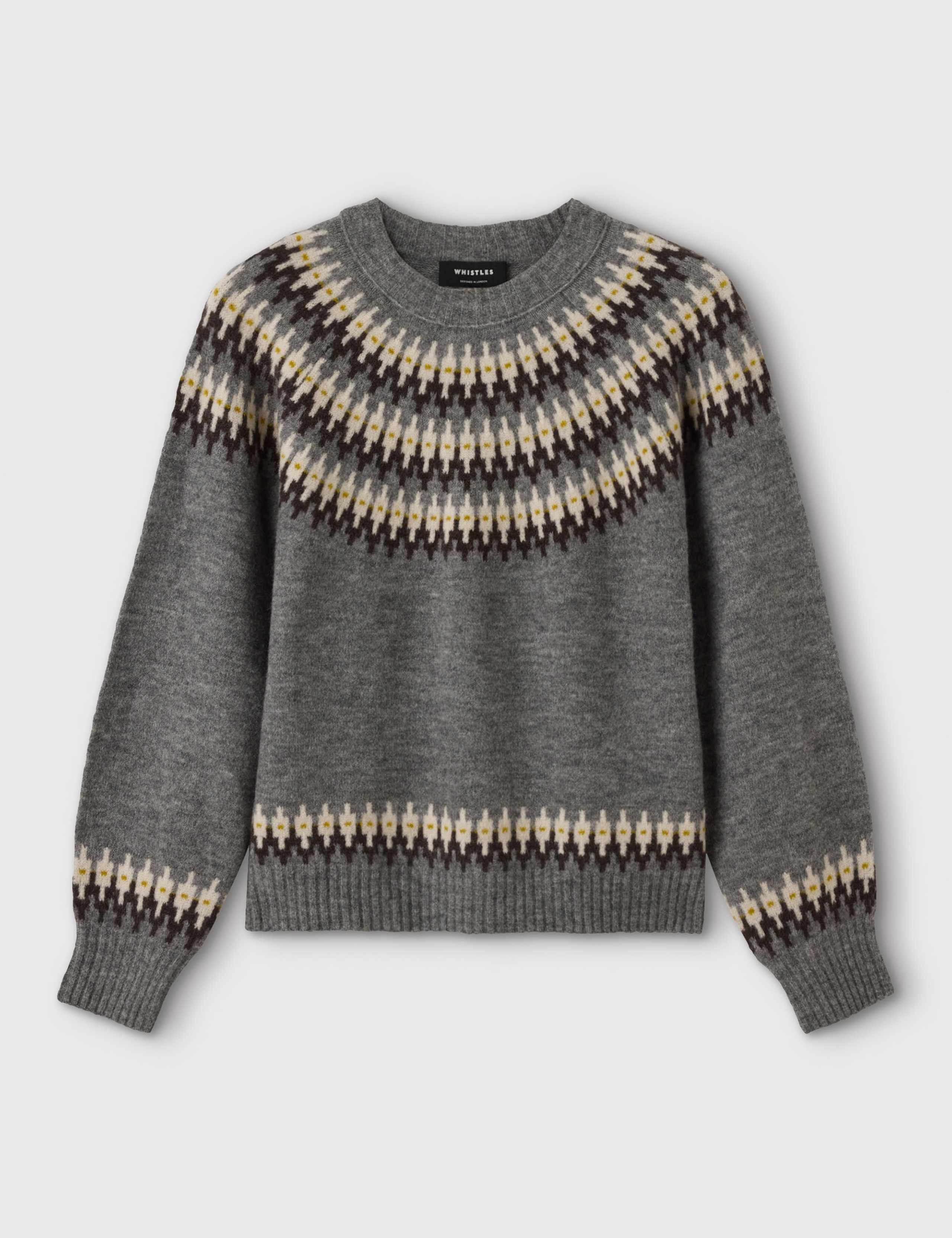 Wool Blend Fair Isle Jumper 2 of 6