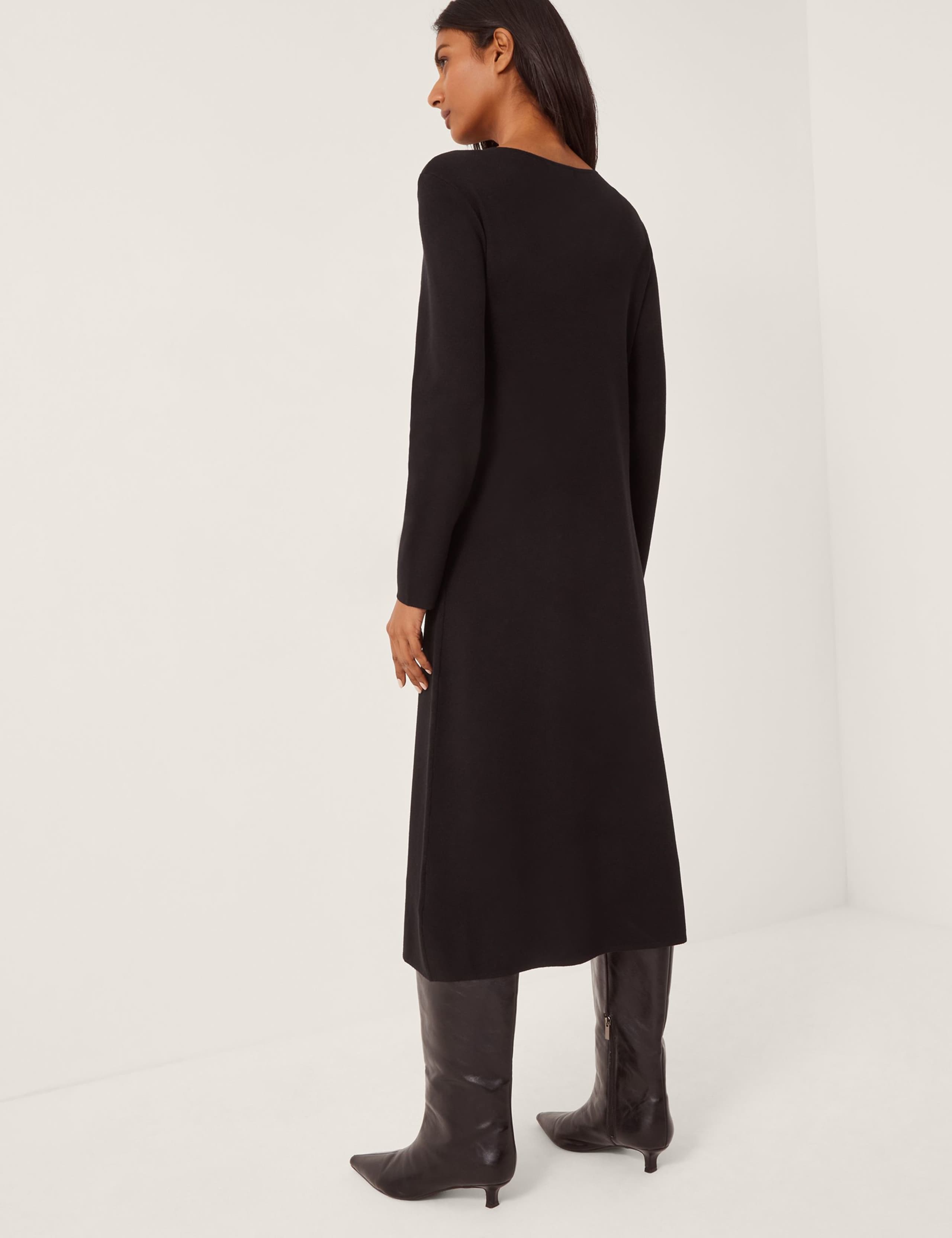 Sequin Bow Detail Midi Column Dress 3 of 5