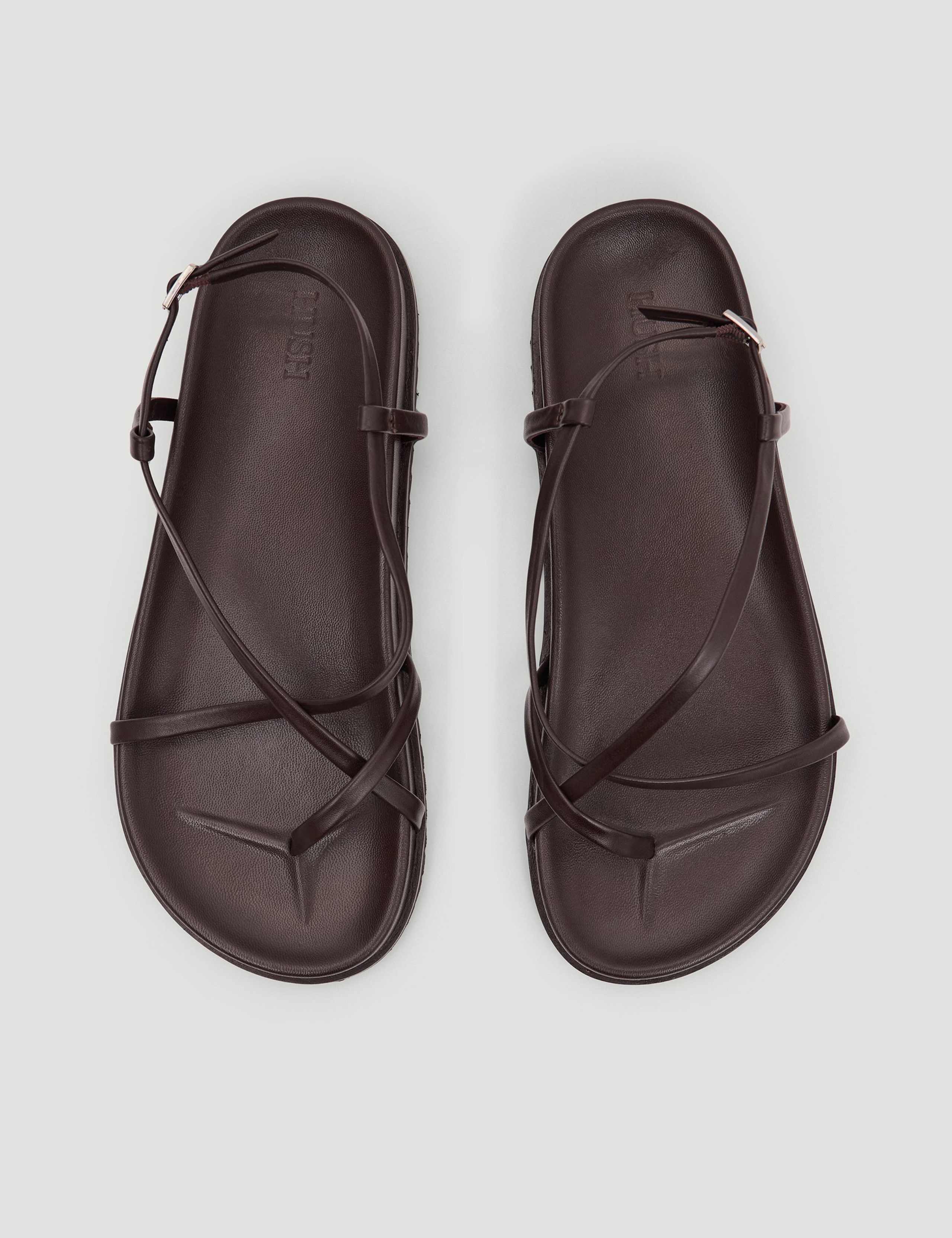 Leather Strappy Footbed Flat Sandals 2 of 6