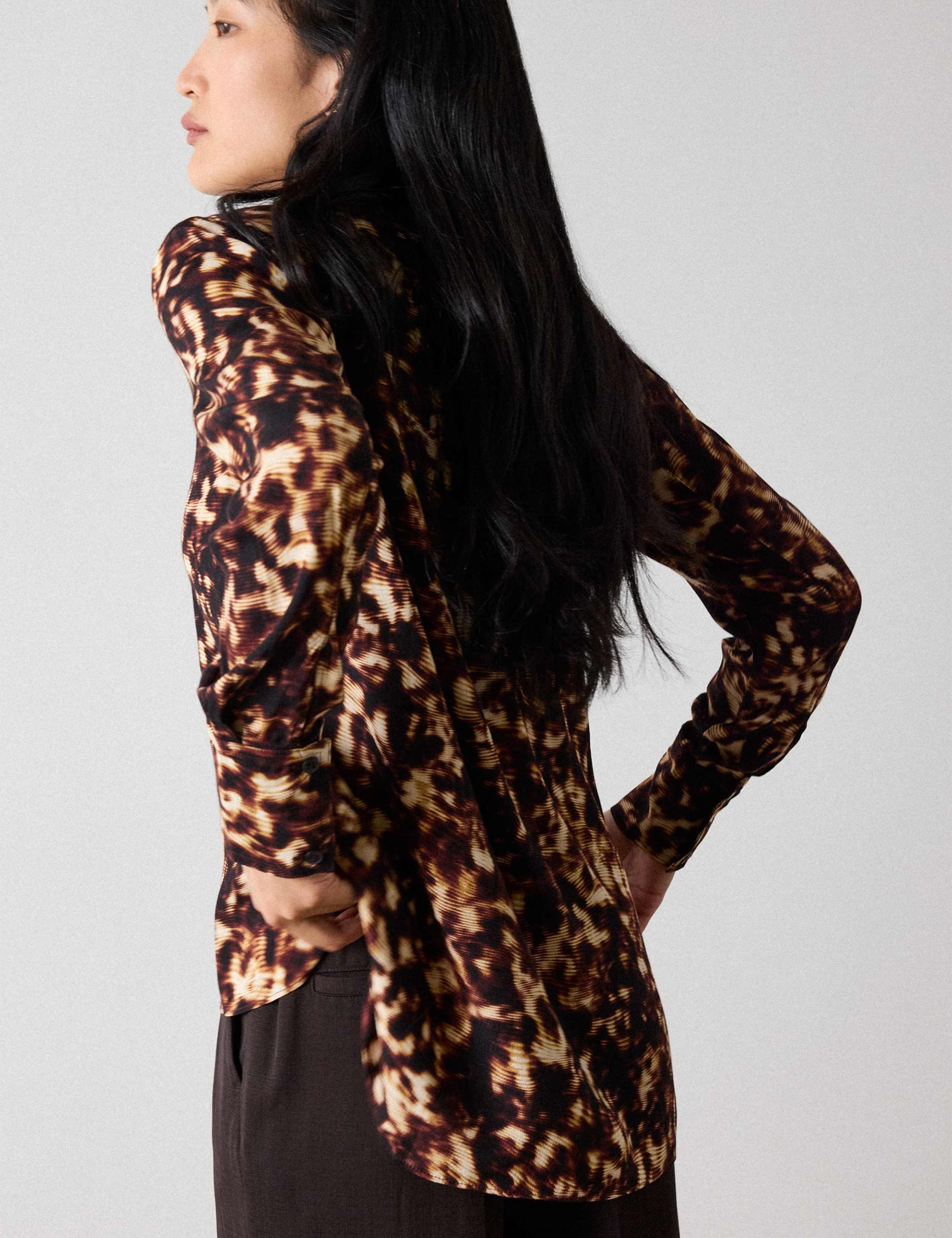 Animal Print Collared Shirt 3 of 5