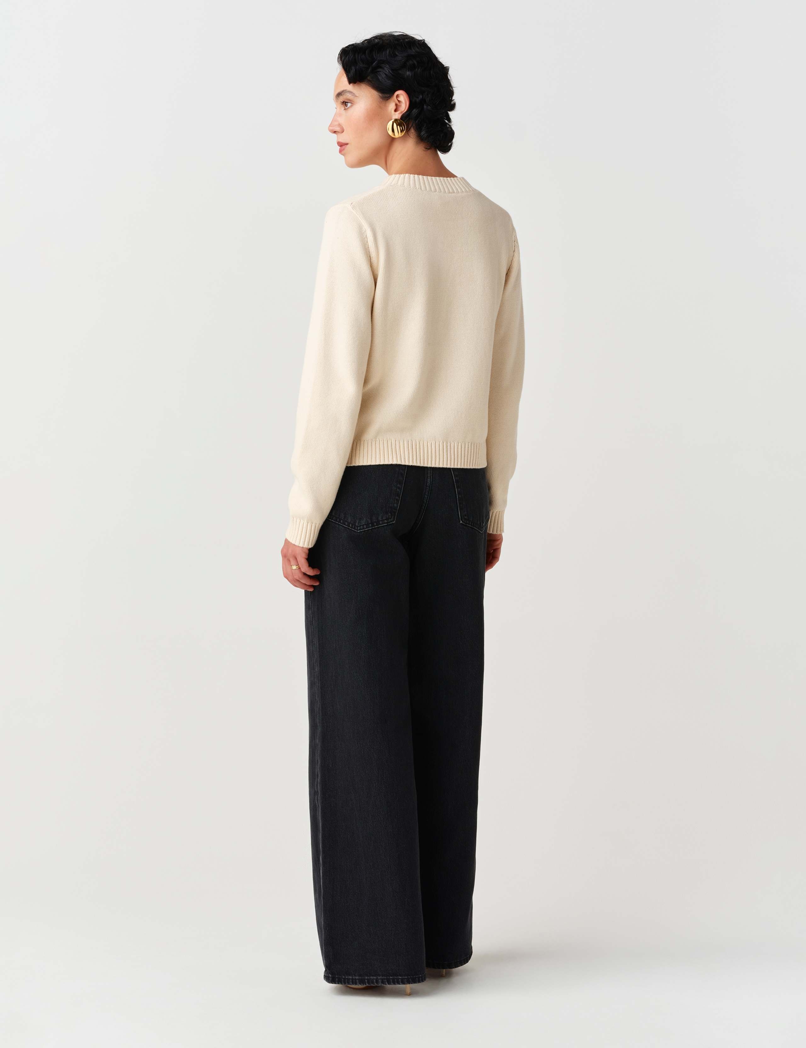 Pure Cotton Embroidered Button Front Cardigan 9 of 11