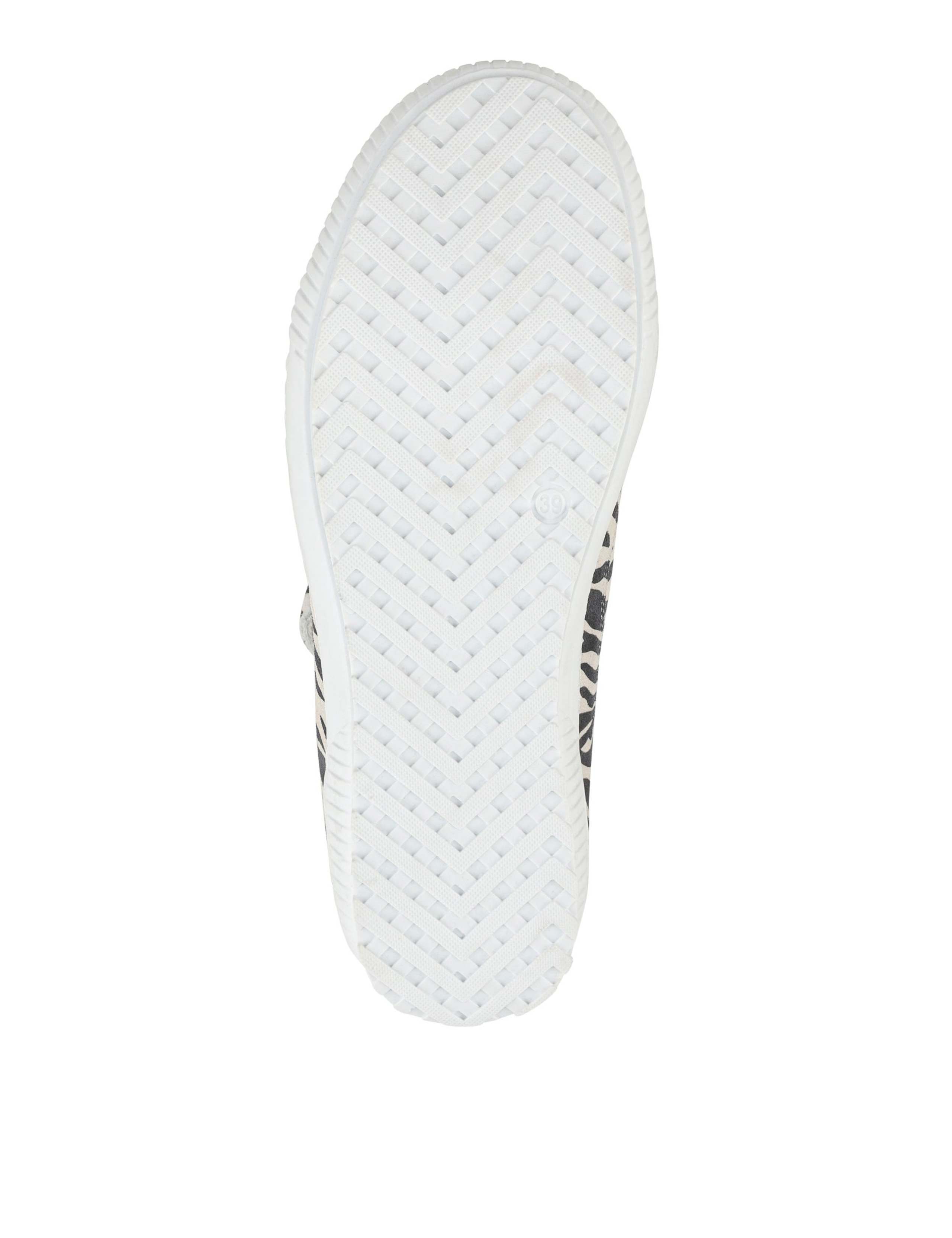 Wide Fit Leather Metallic Side Zip Trainers 6 of 6