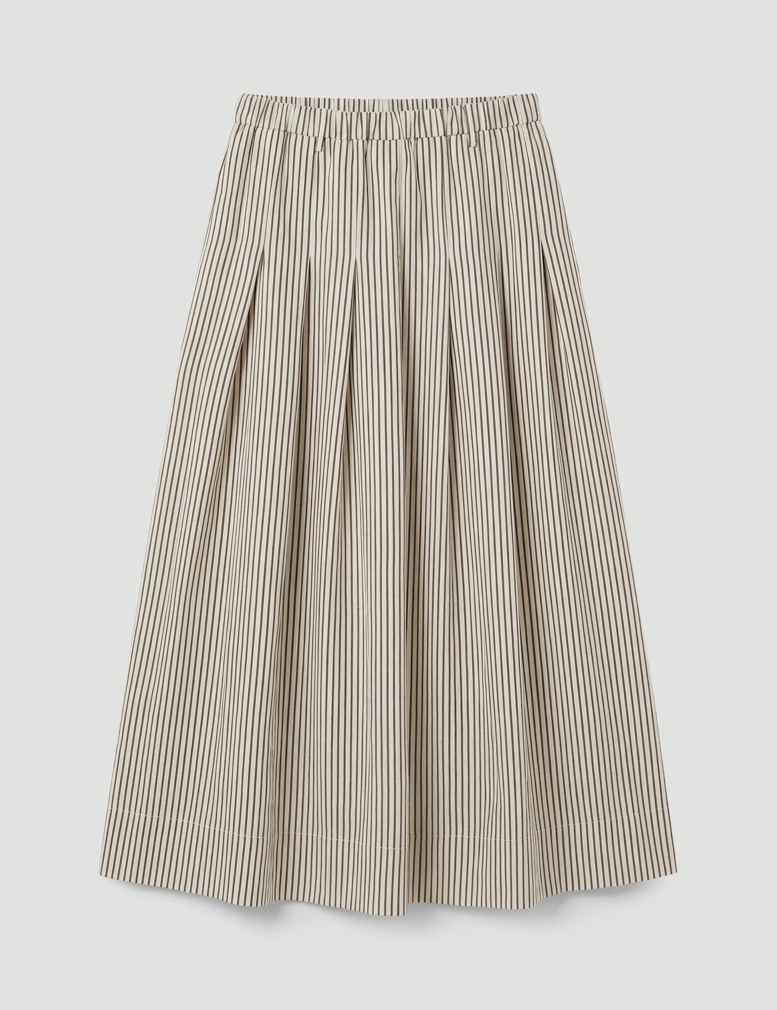 Striped Midi A-Line Skirt 2 of 5