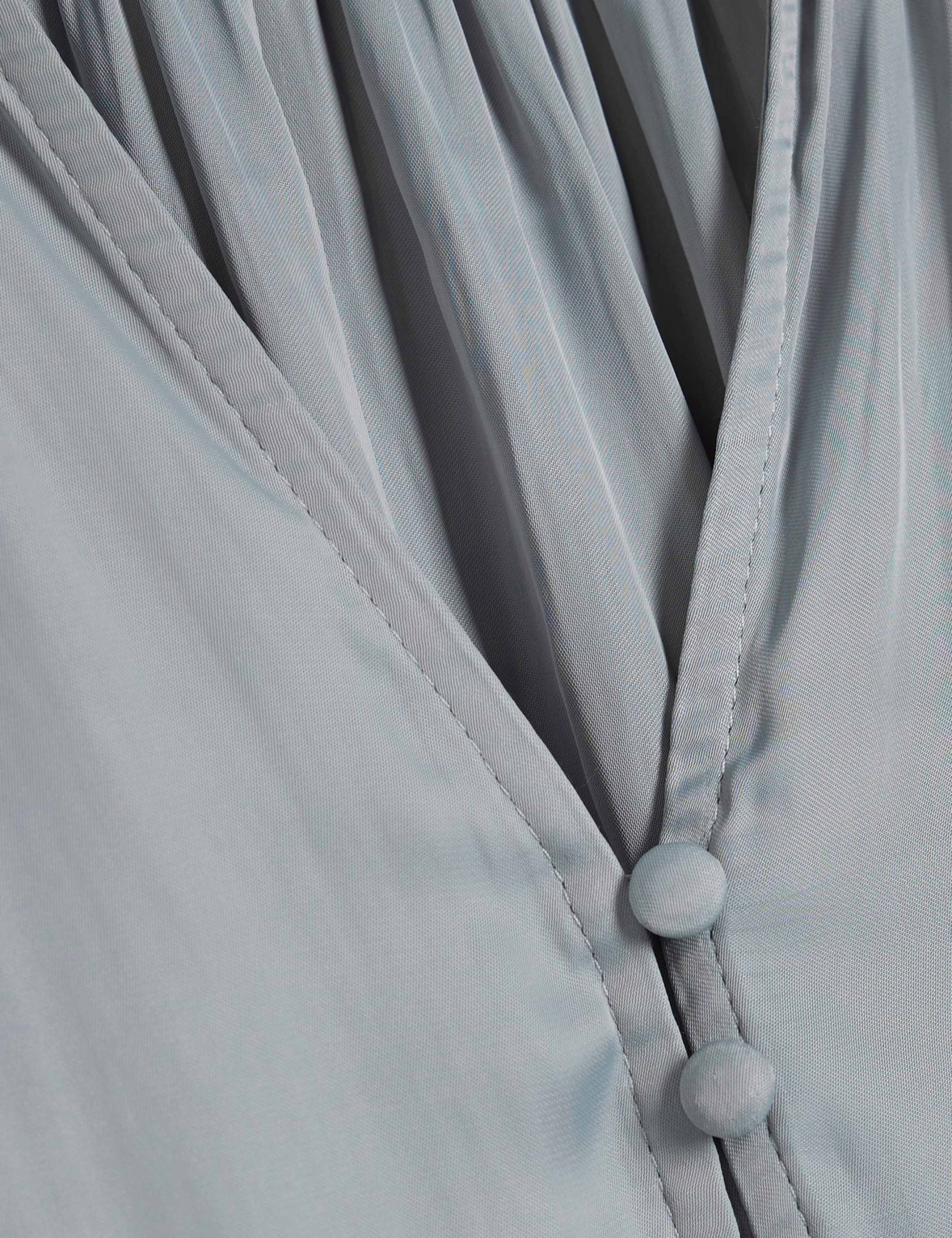 Plain High Neck Long Sleeve Blouse 4 of 5