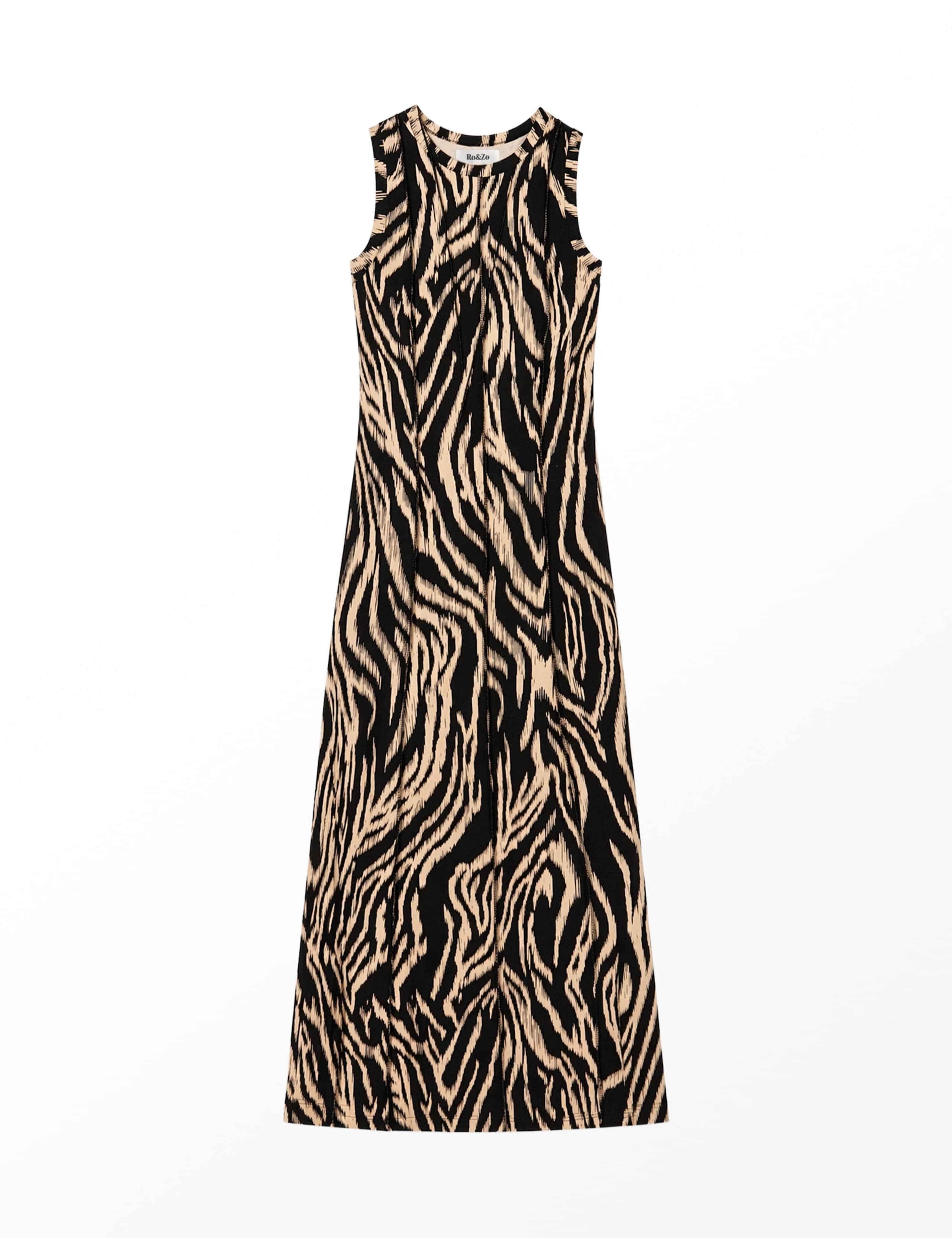 Jersey Zebra Print Midaxi Column Dress 2 of 5