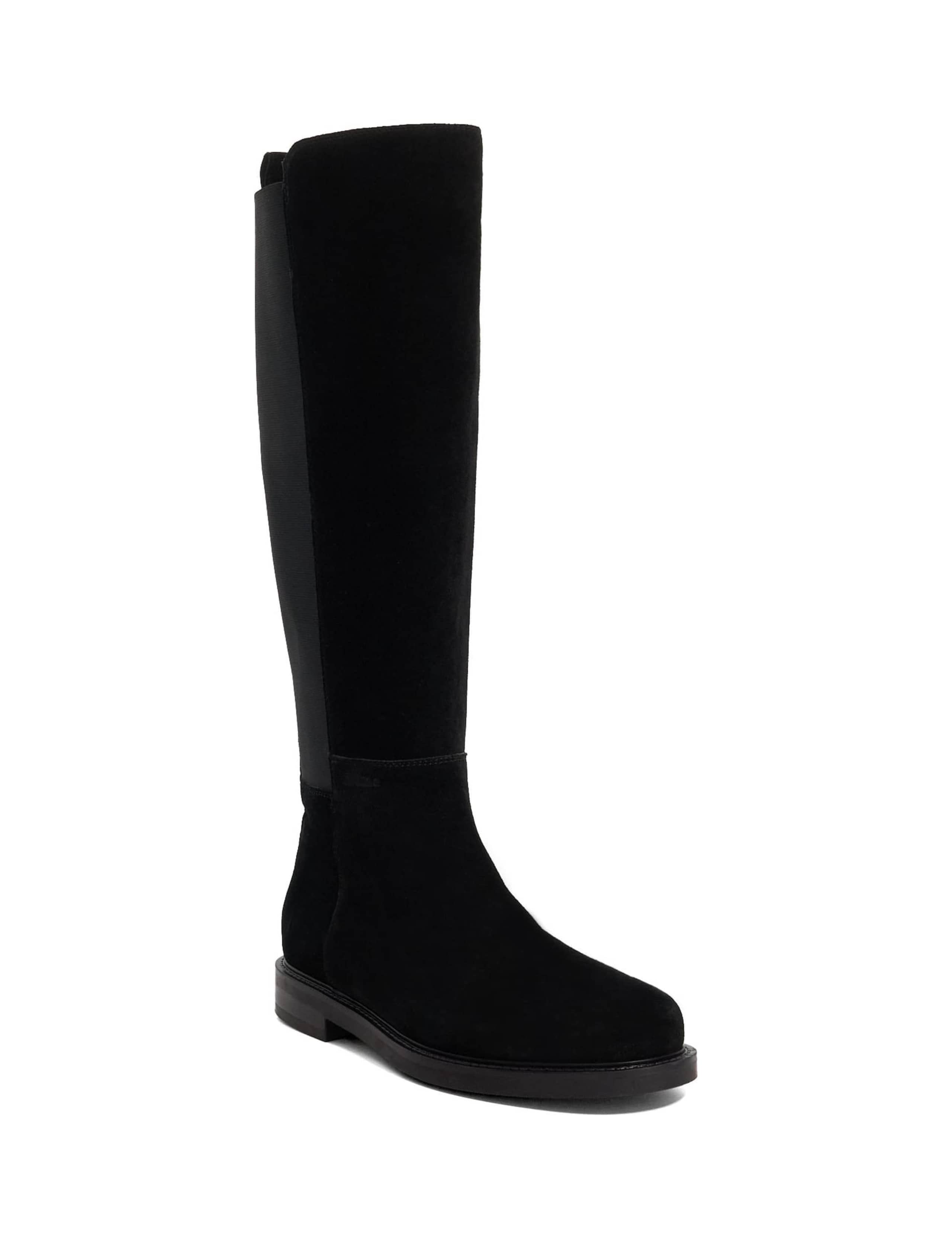 Suede Block Heel Knee High Boots 3 of 5