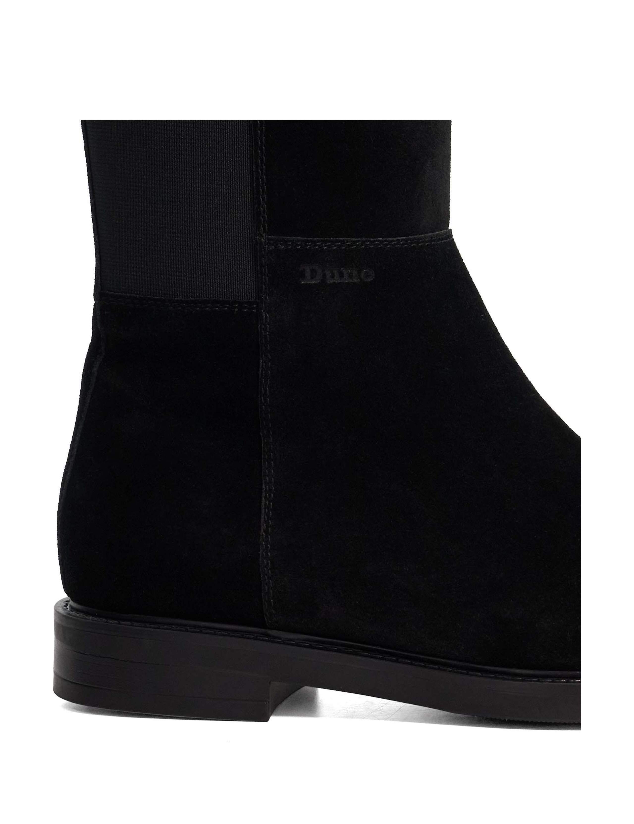 Suede Block Heel Knee High Boots 5 of 5