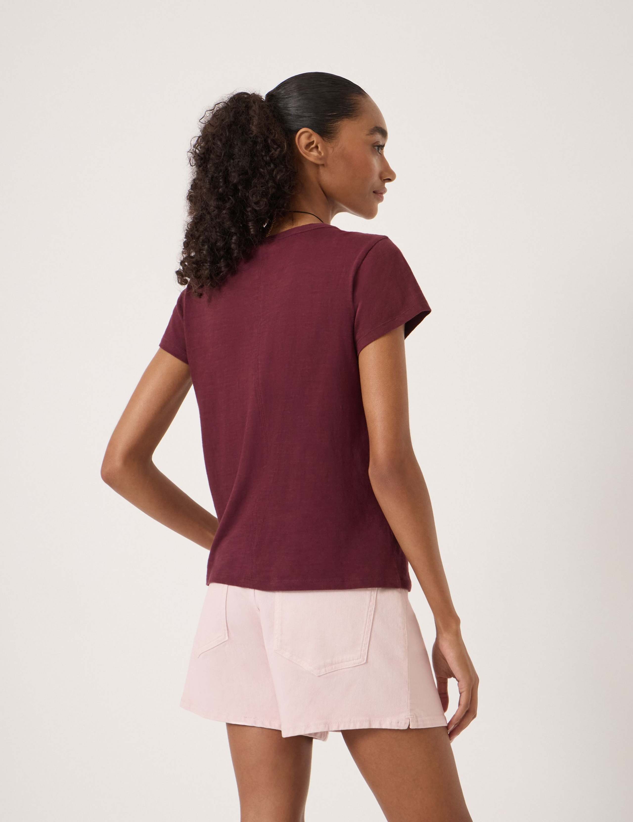 Pure Cotton Crew Neck T-Shirt 4 of 5