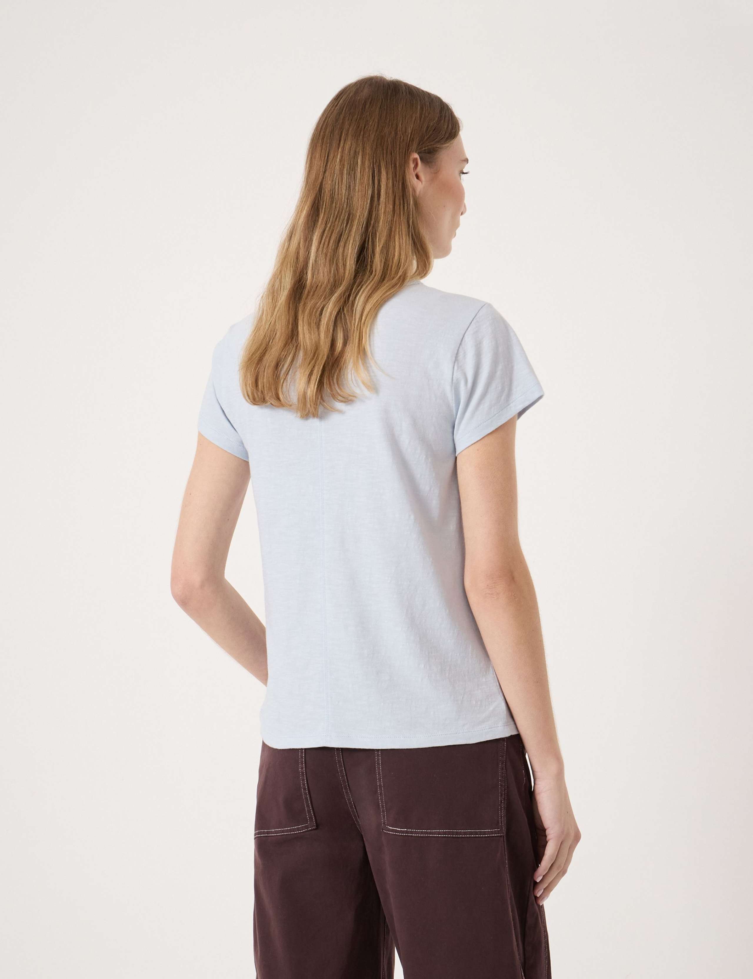 Pure Cotton Crew Neck T-Shirt 4 of 5