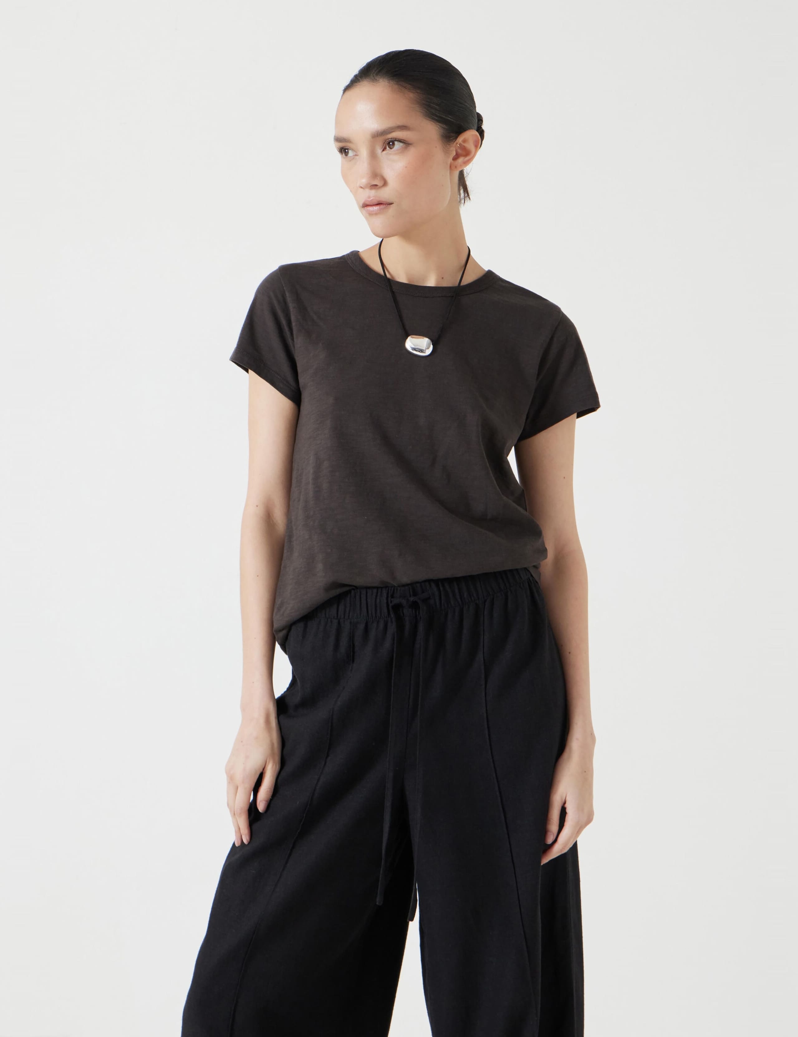 Pure Cotton Crew Neck T-Shirt 1 of 5