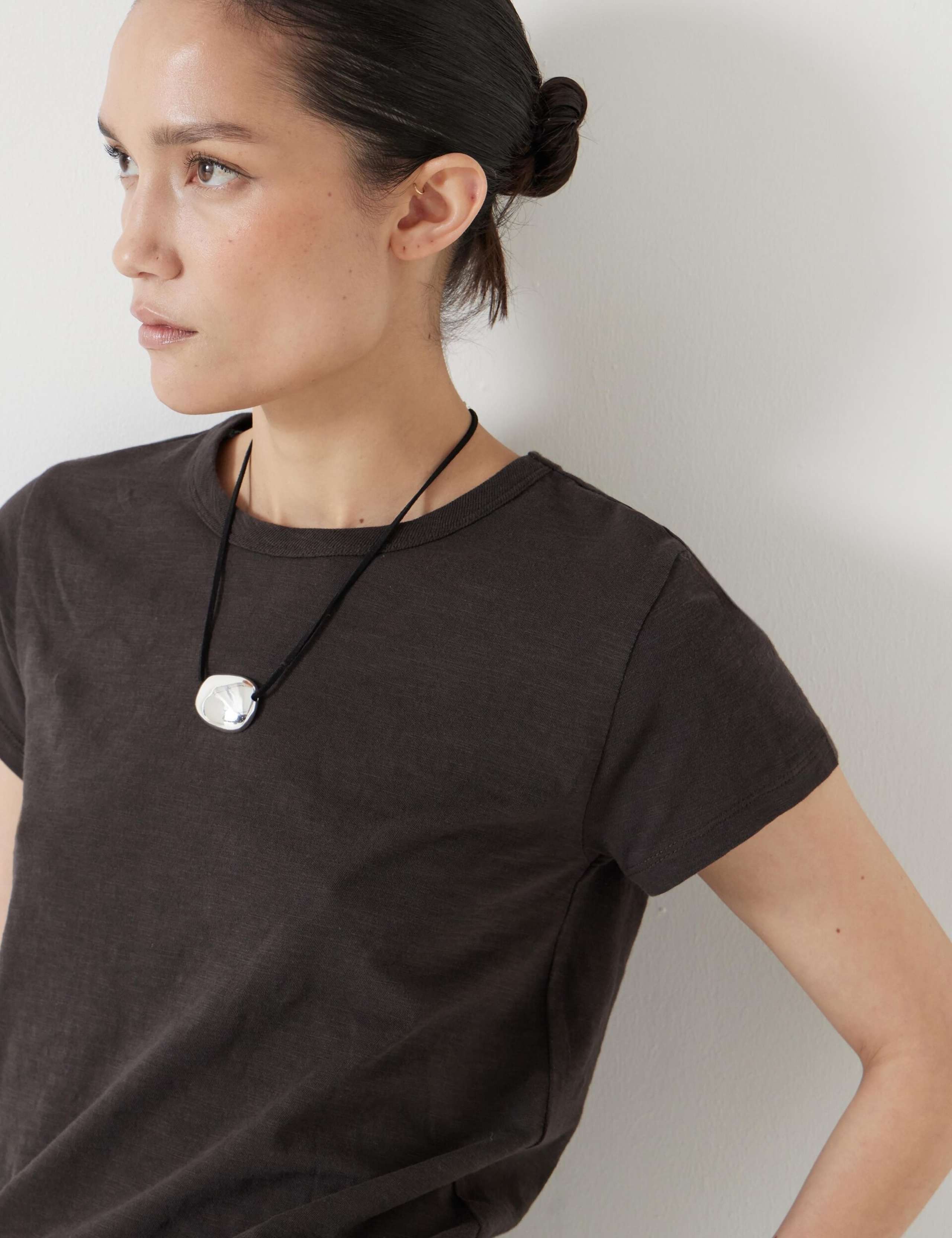 Pure Cotton Crew Neck T-Shirt 4 of 5