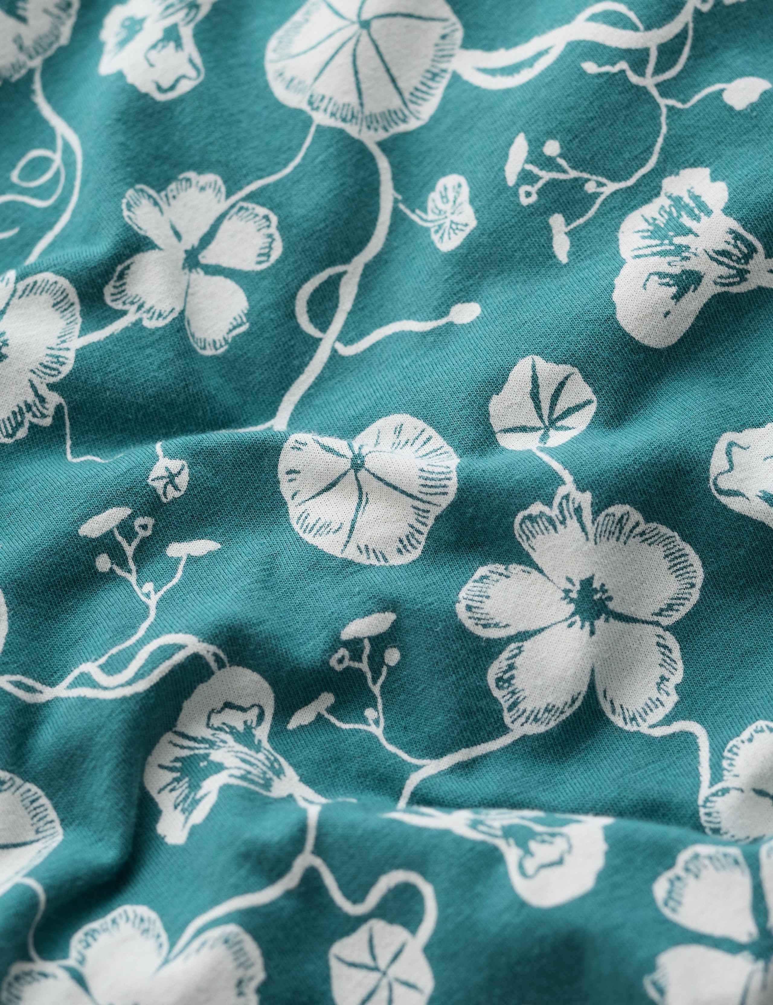 Jersey Floral Midi Skater Dress 5 of 5