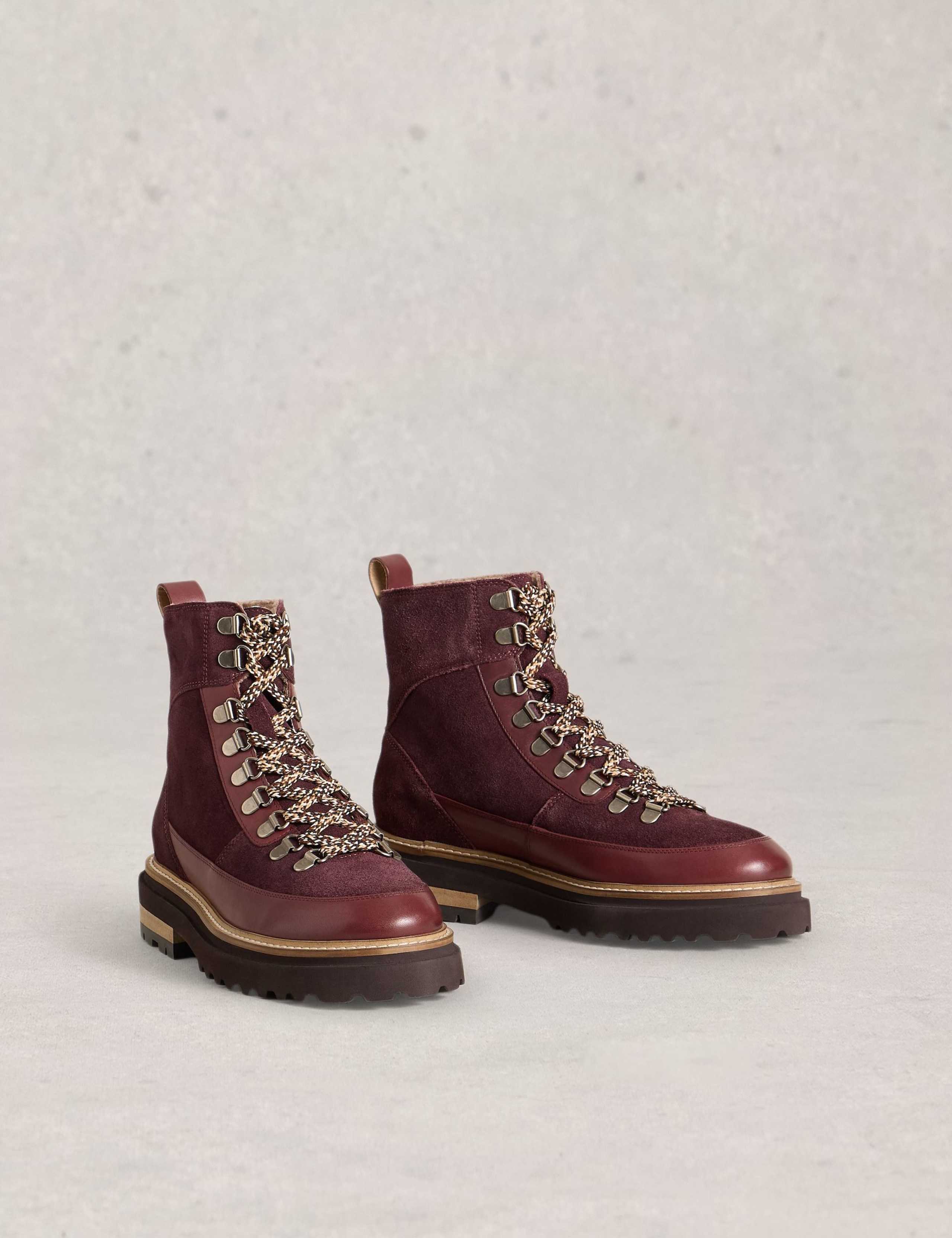 Suede Hiker Ankle Boots 2 of 4