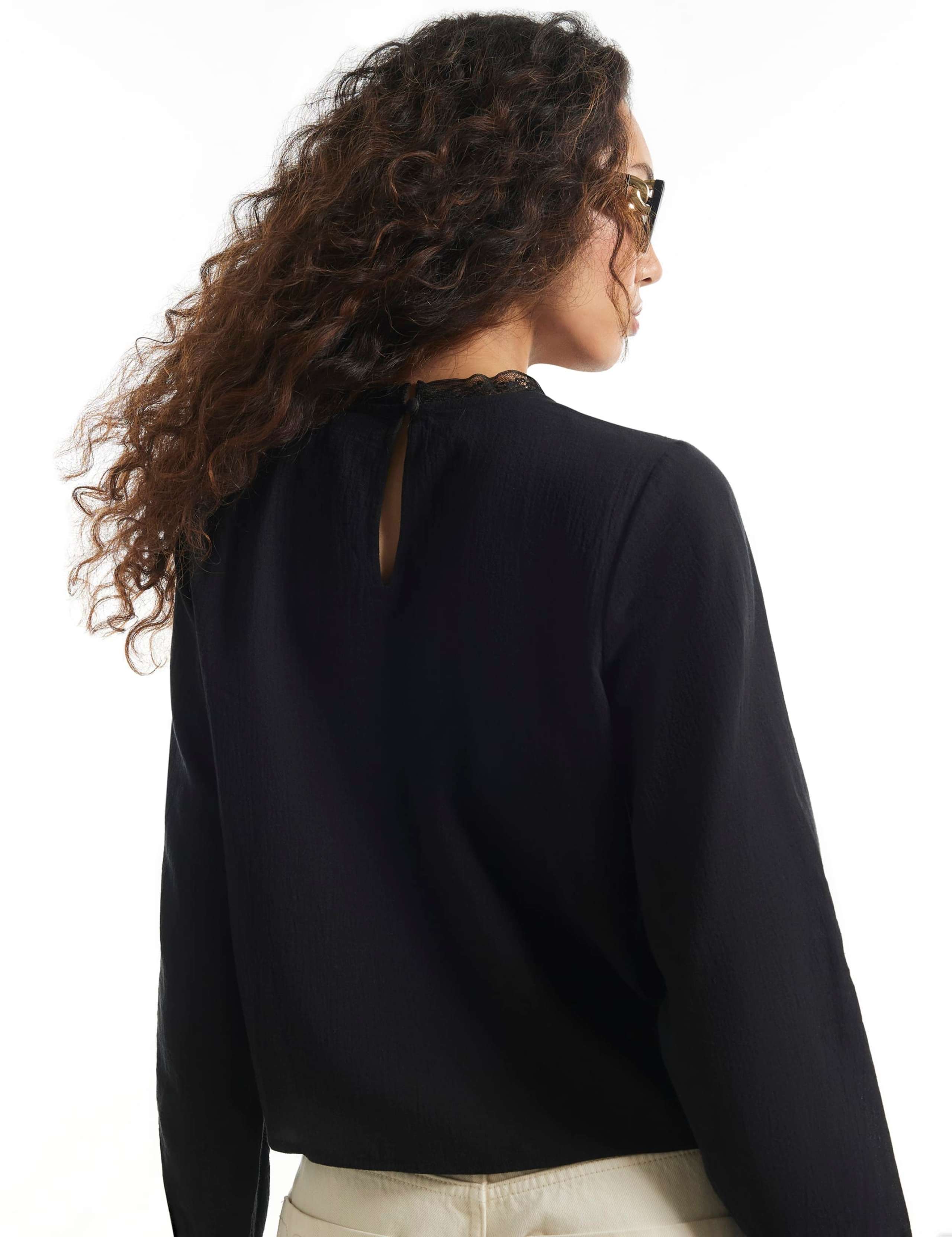 Pure Cotton Embroidered Blouse 2 of 6