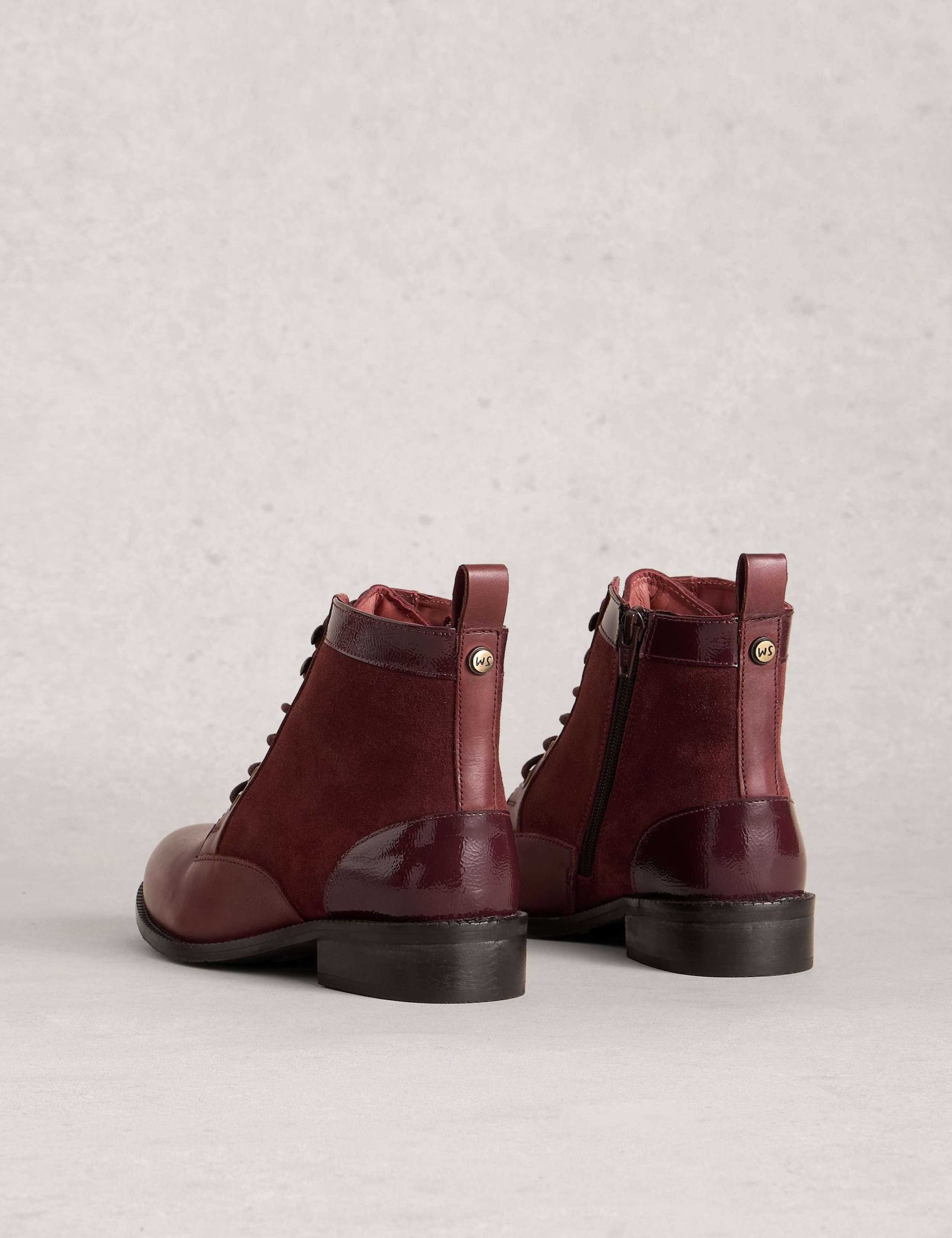 Leather Lace Up Ankle Boots 3 of 4