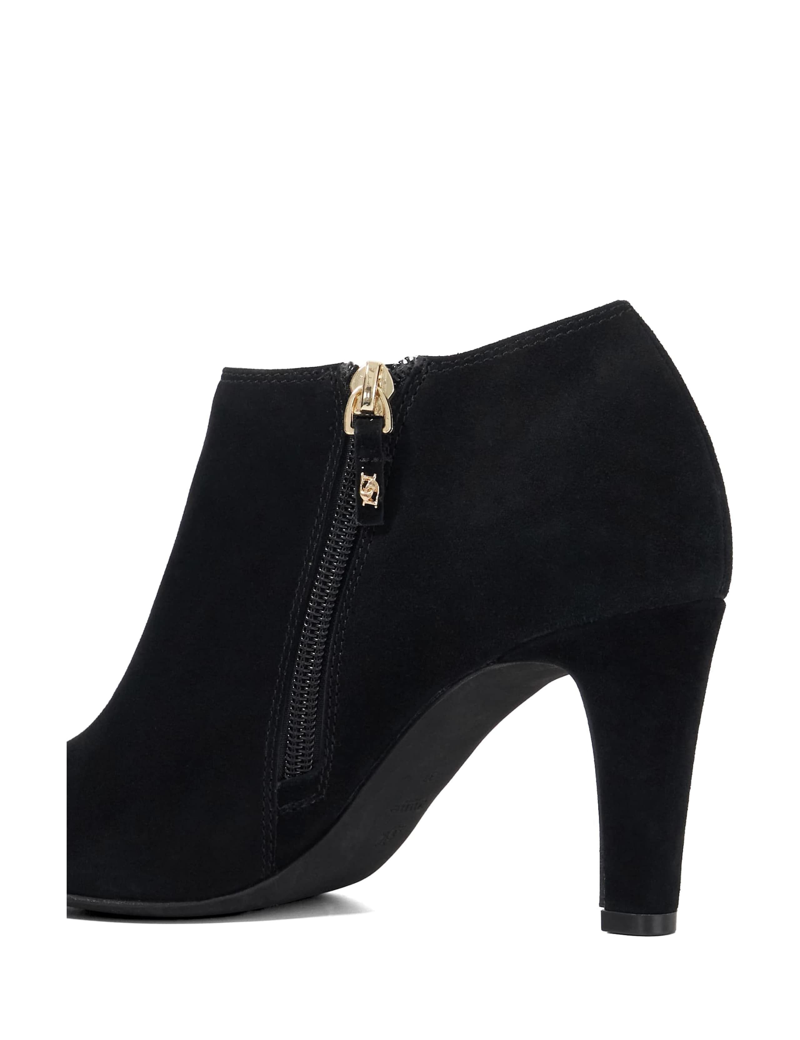 Suede High Heel Almond Toe Shoe Boots 6 of 6