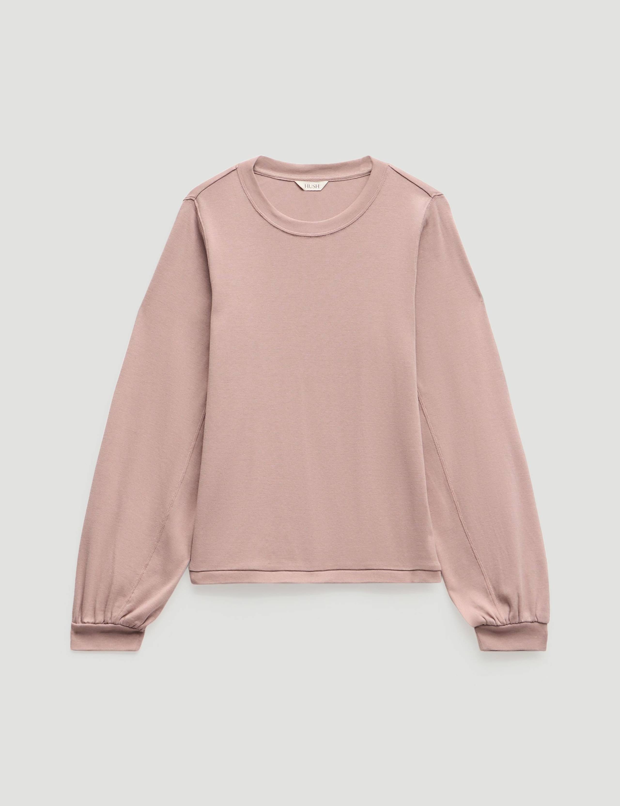 Pure Cotton Crew Neck Puff Sleeve Top 2 of 5