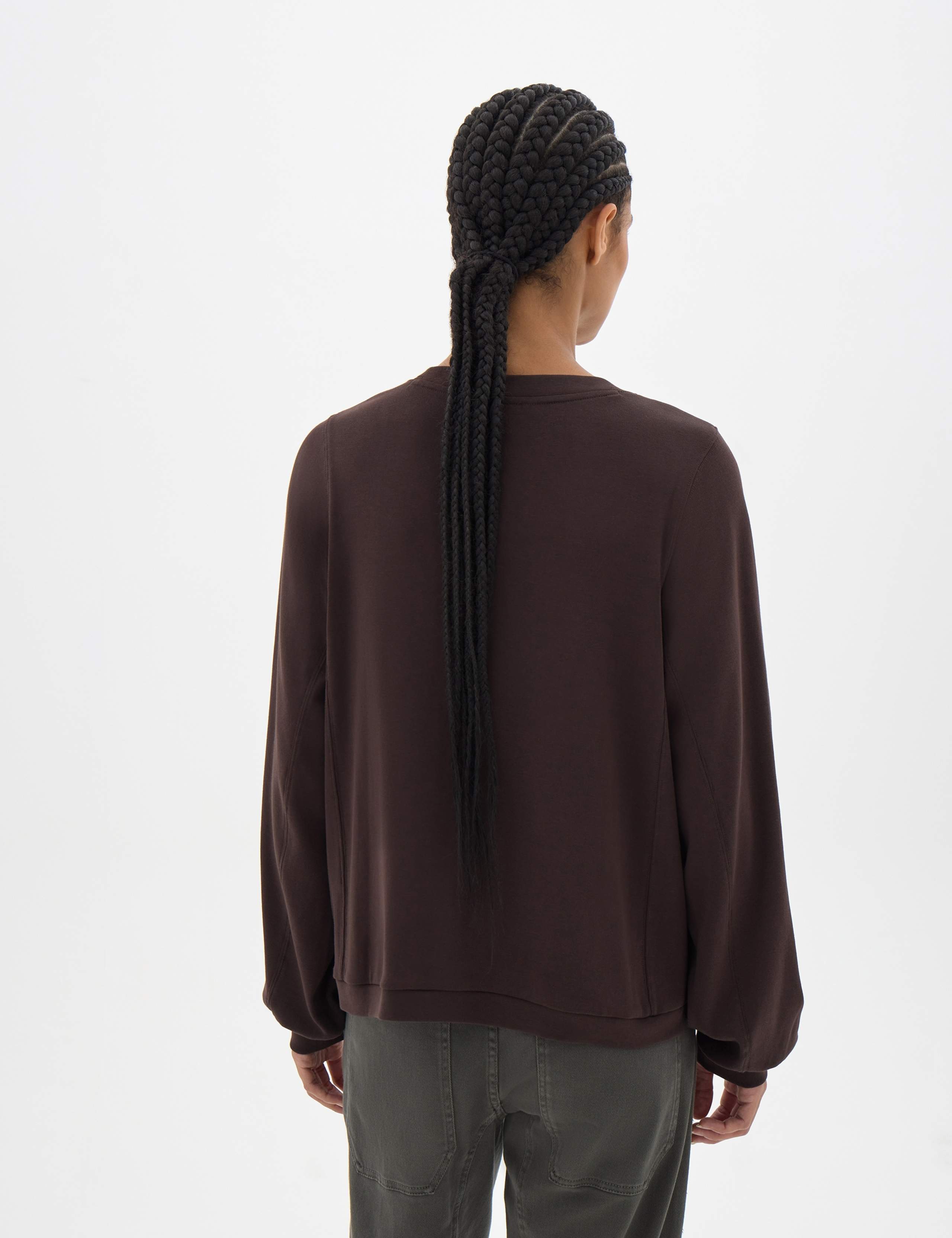 Pure Cotton Crew Neck Puff Sleeve Top 3 of 5