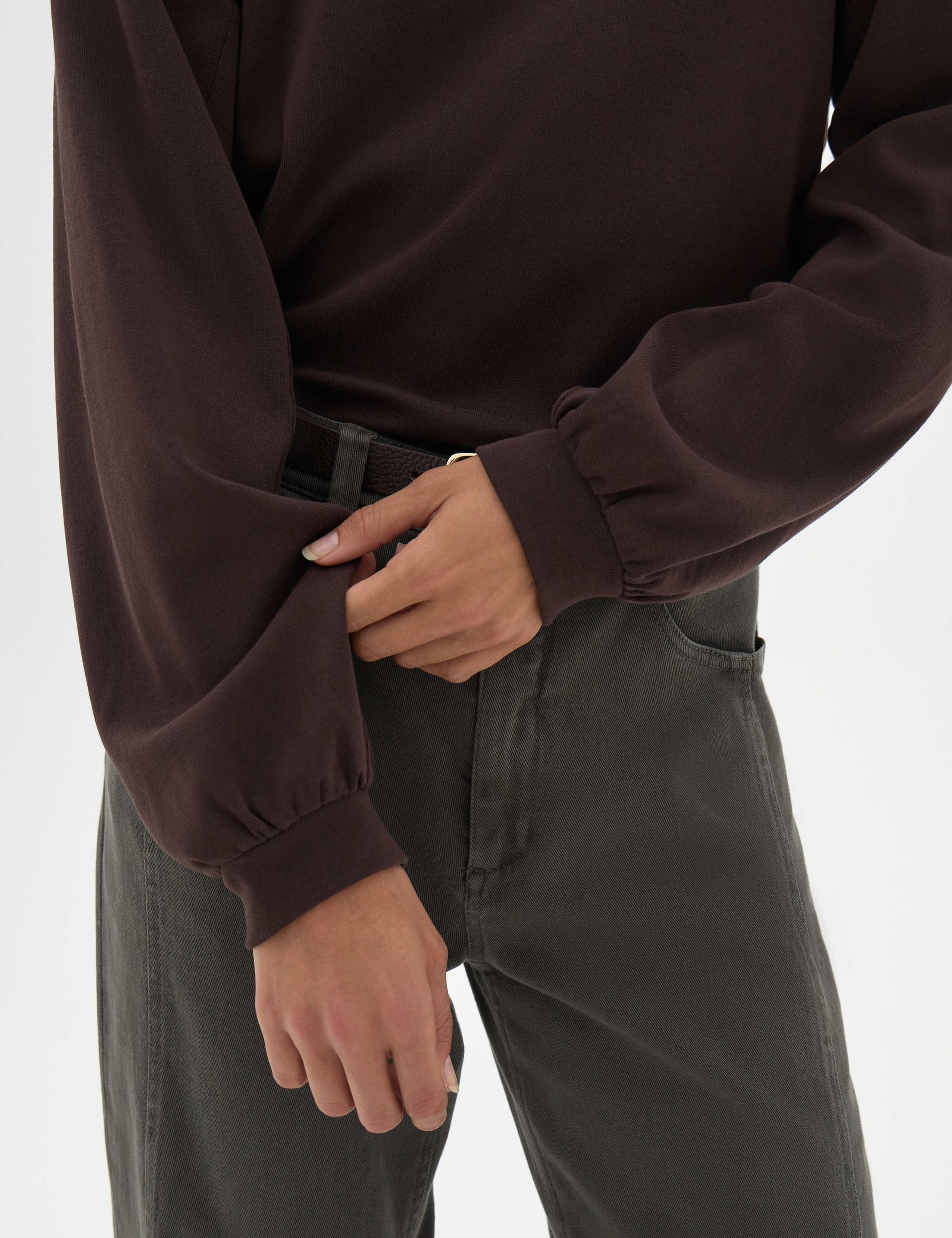 Pure Cotton Crew Neck Puff Sleeve Top 5 of 5
