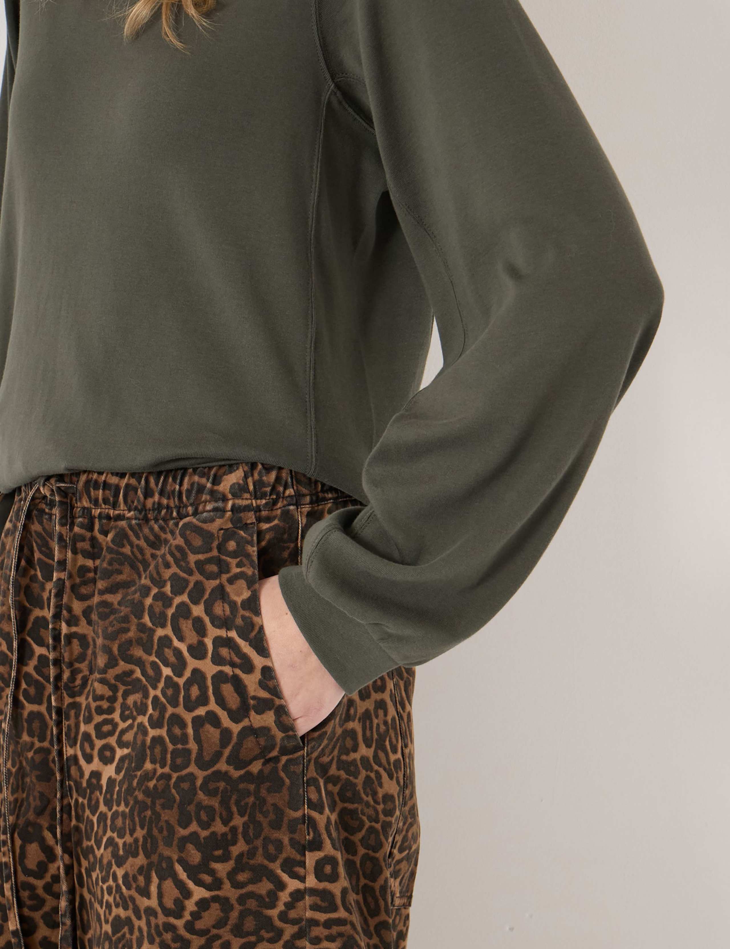 Pure Cotton Crew Neck Puff Sleeve Top 5 of 5