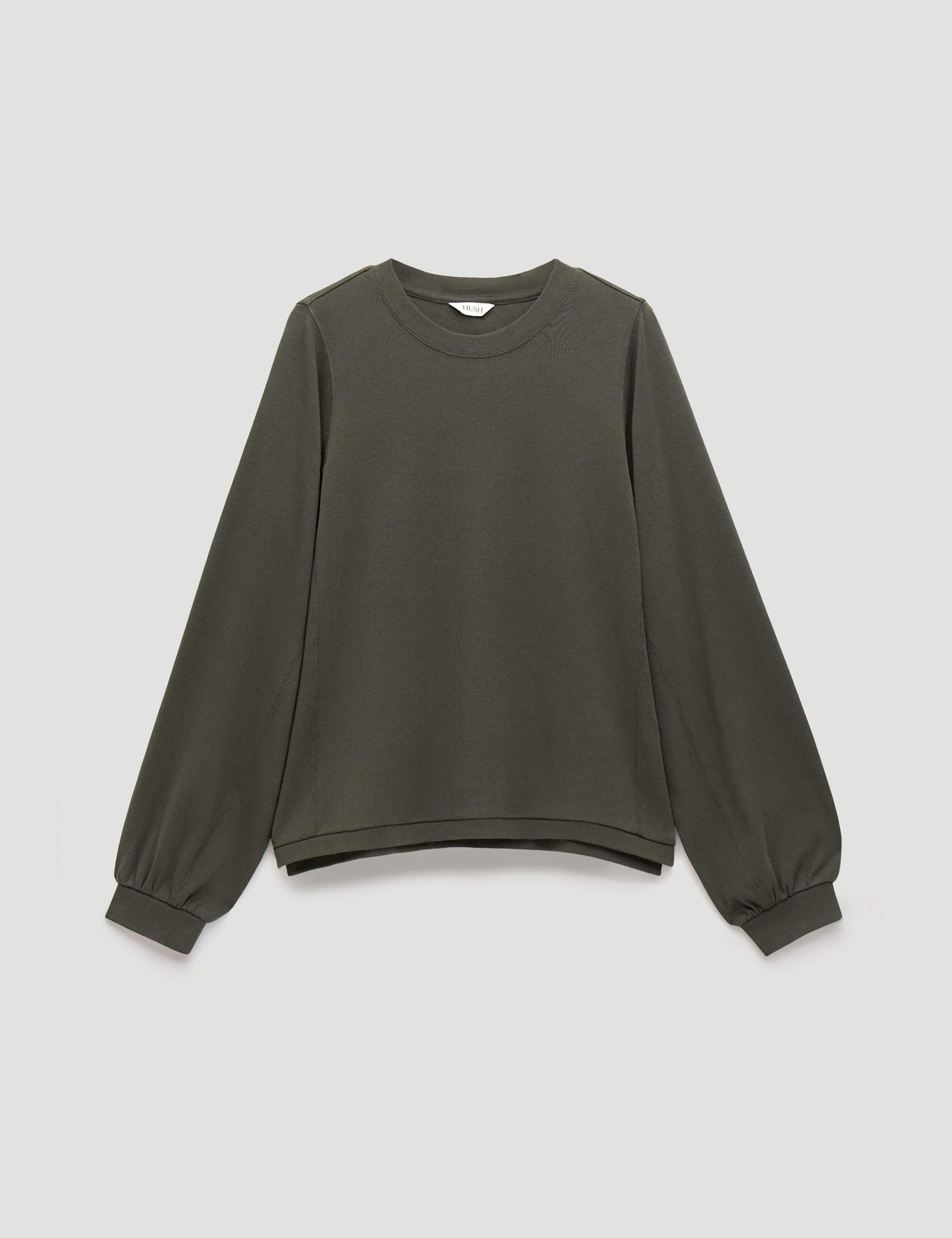 Pure Cotton Crew Neck Puff Sleeve Top 2 of 5