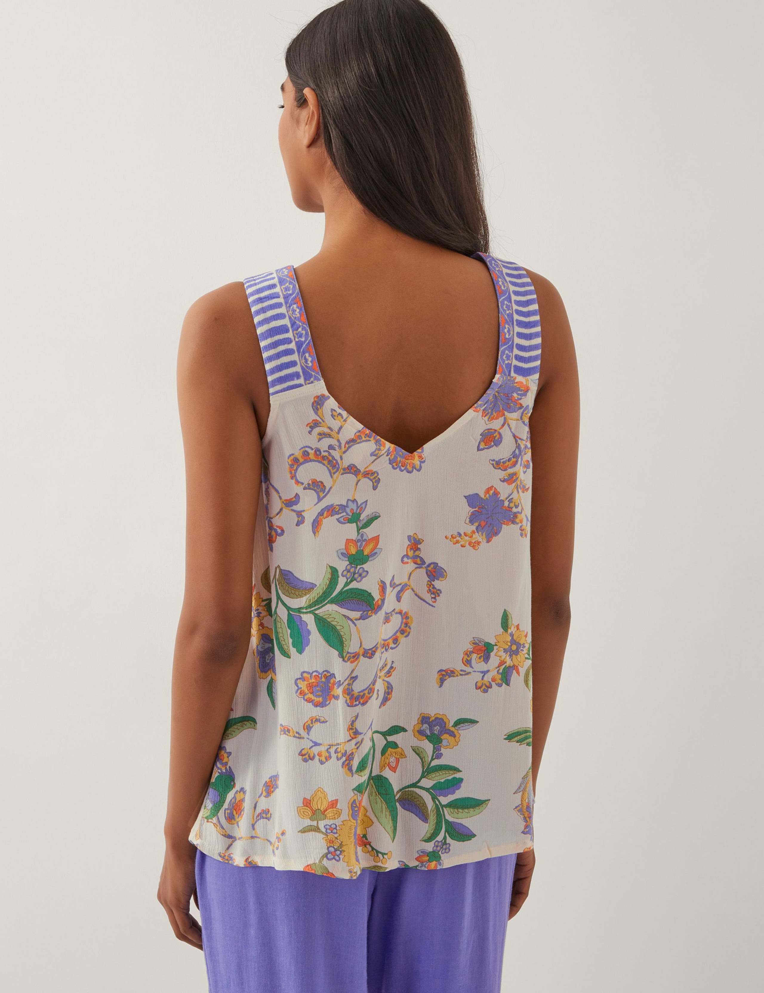 Printed V-Neck Cami Top 4 of 4
