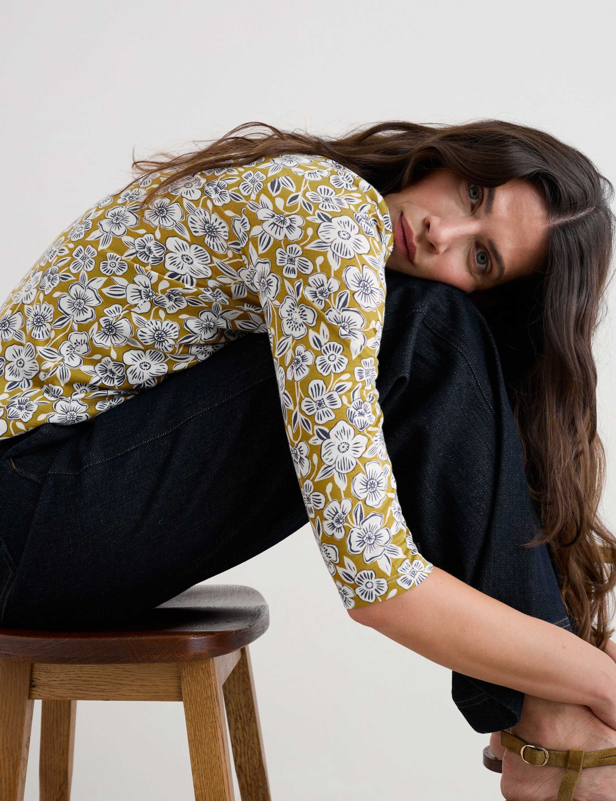 Cotton Blend Floral Top 4 of 5