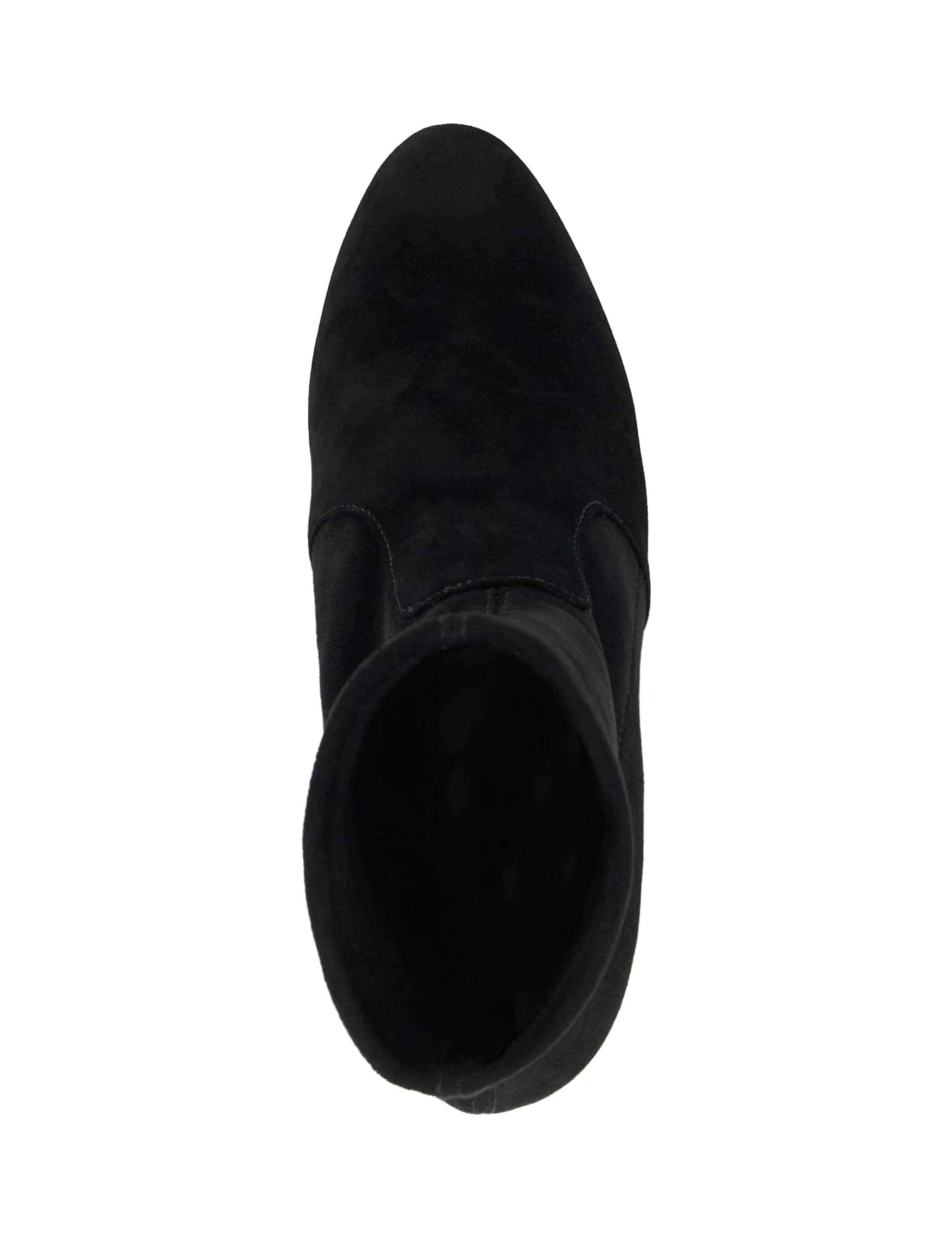 Wide Fit Suede Block Heel Sock Boots 2 of 5