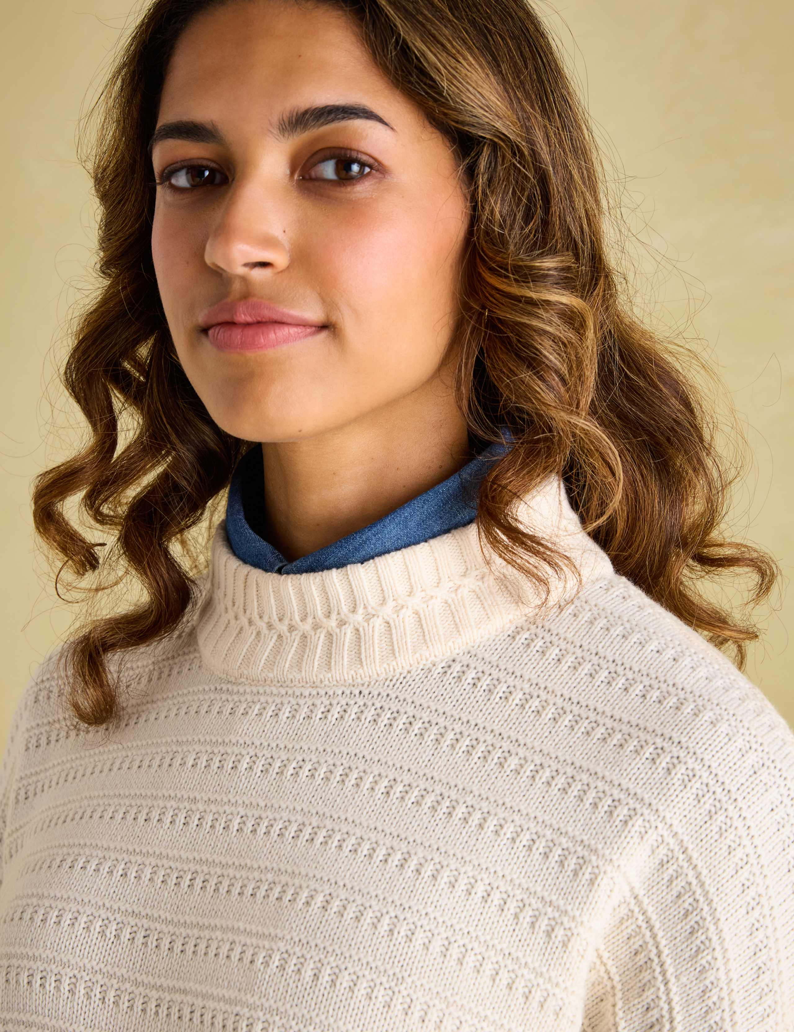 Textured Jumper with Merino Wool 5 of 7