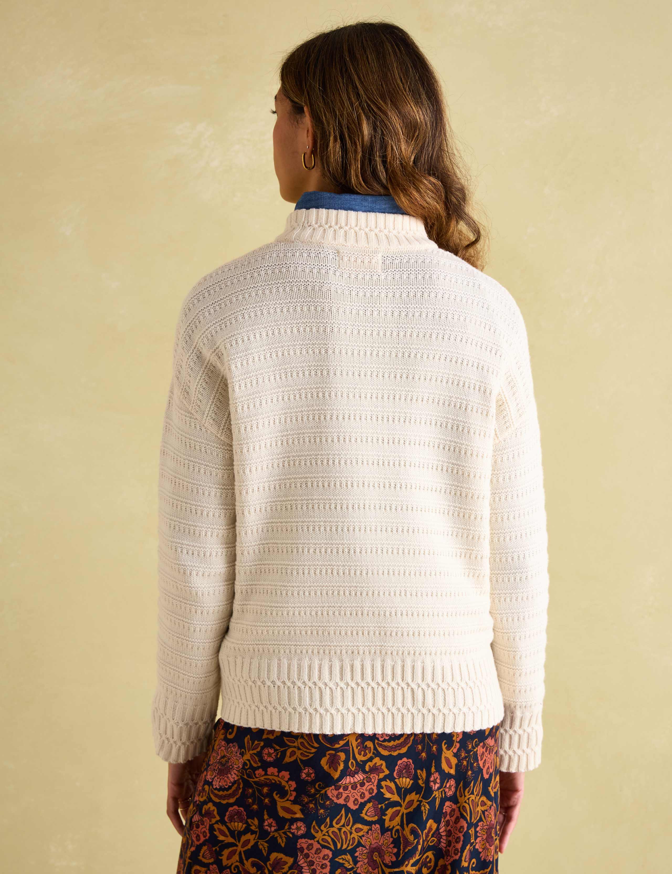 Textured Jumper with Merino Wool 6 of 7