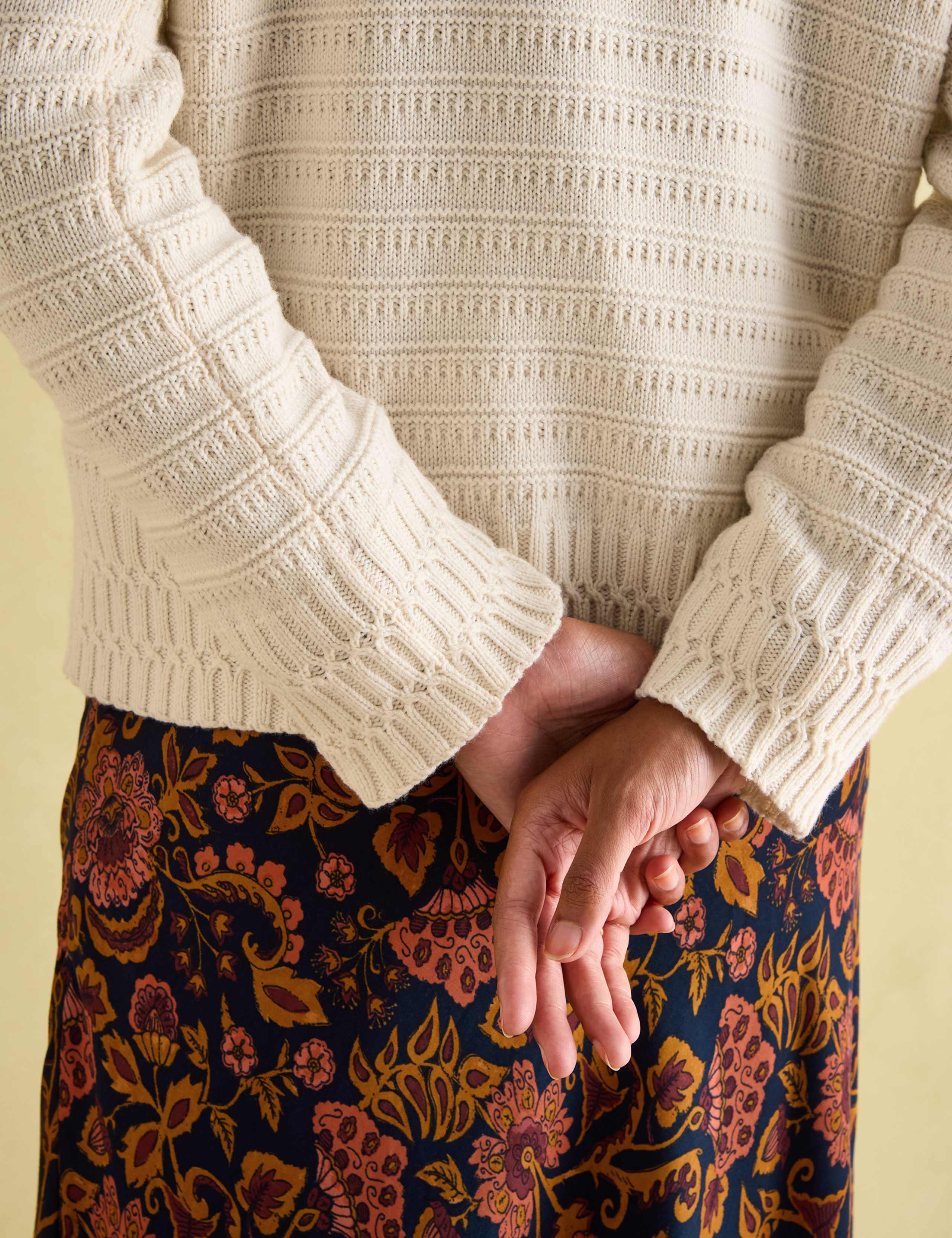 Textured Jumper with Merino Wool 7 of 7