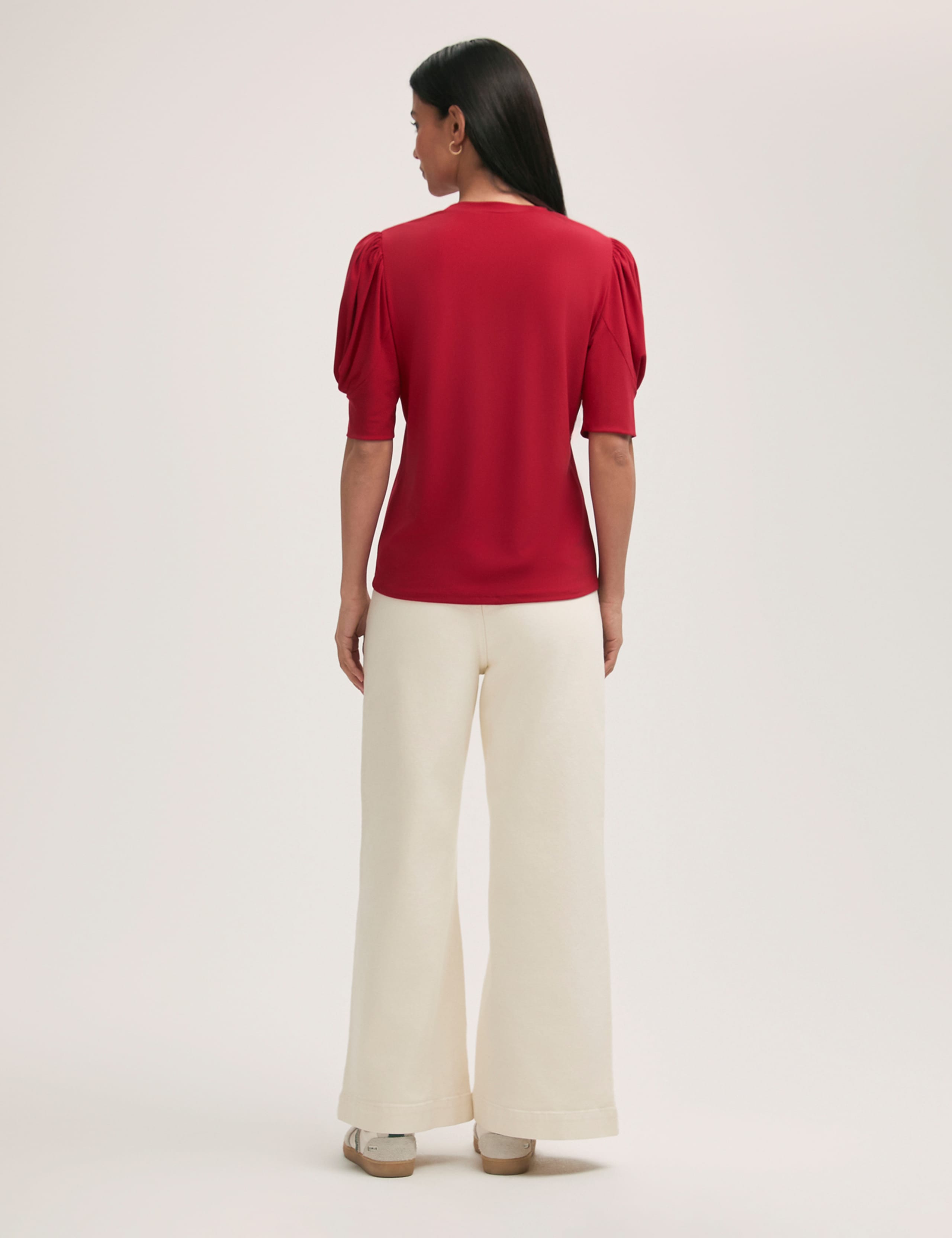 Jersey Puff Sleeve Top 2 of 4