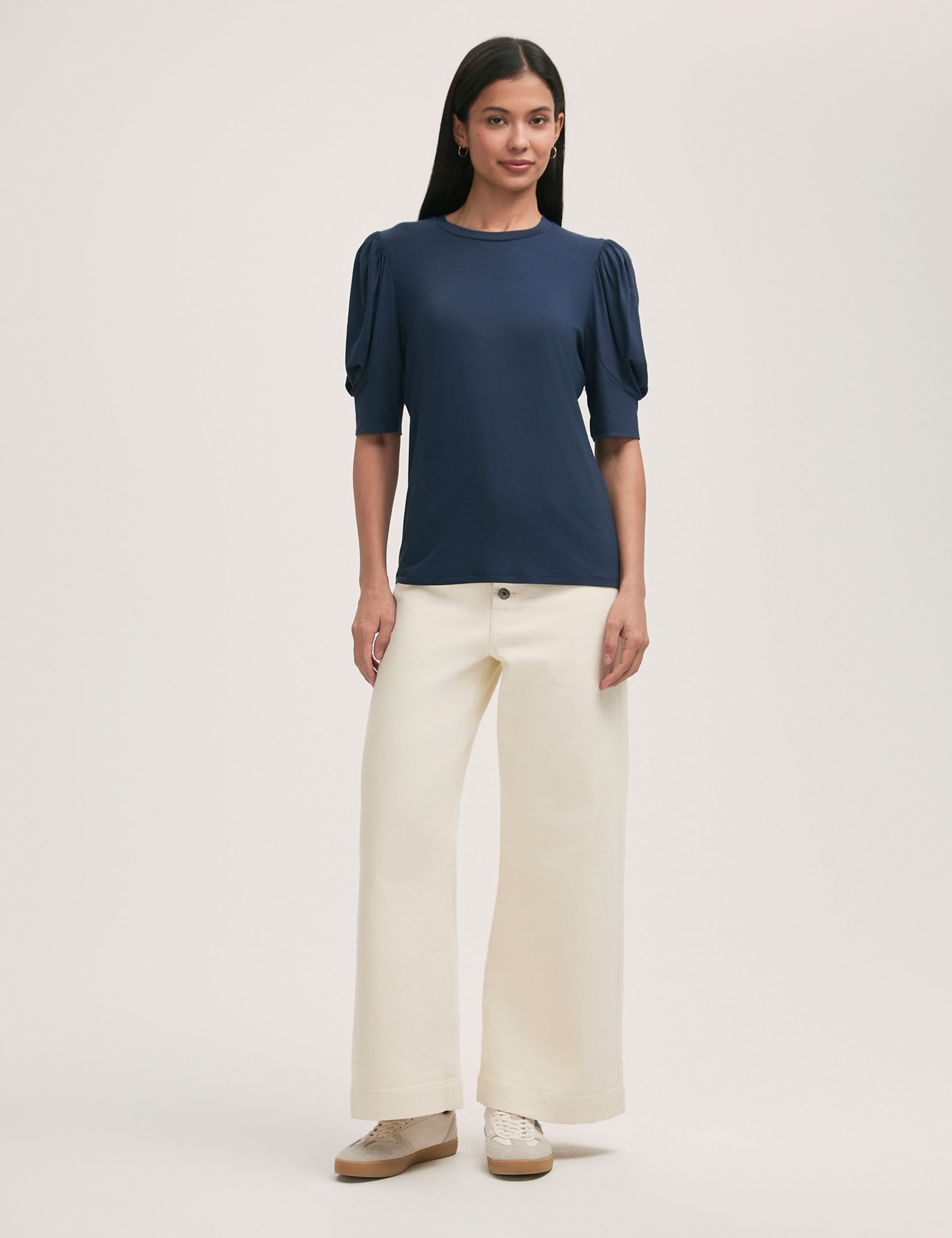 Jersey Puff Sleeve Top 2 of 4