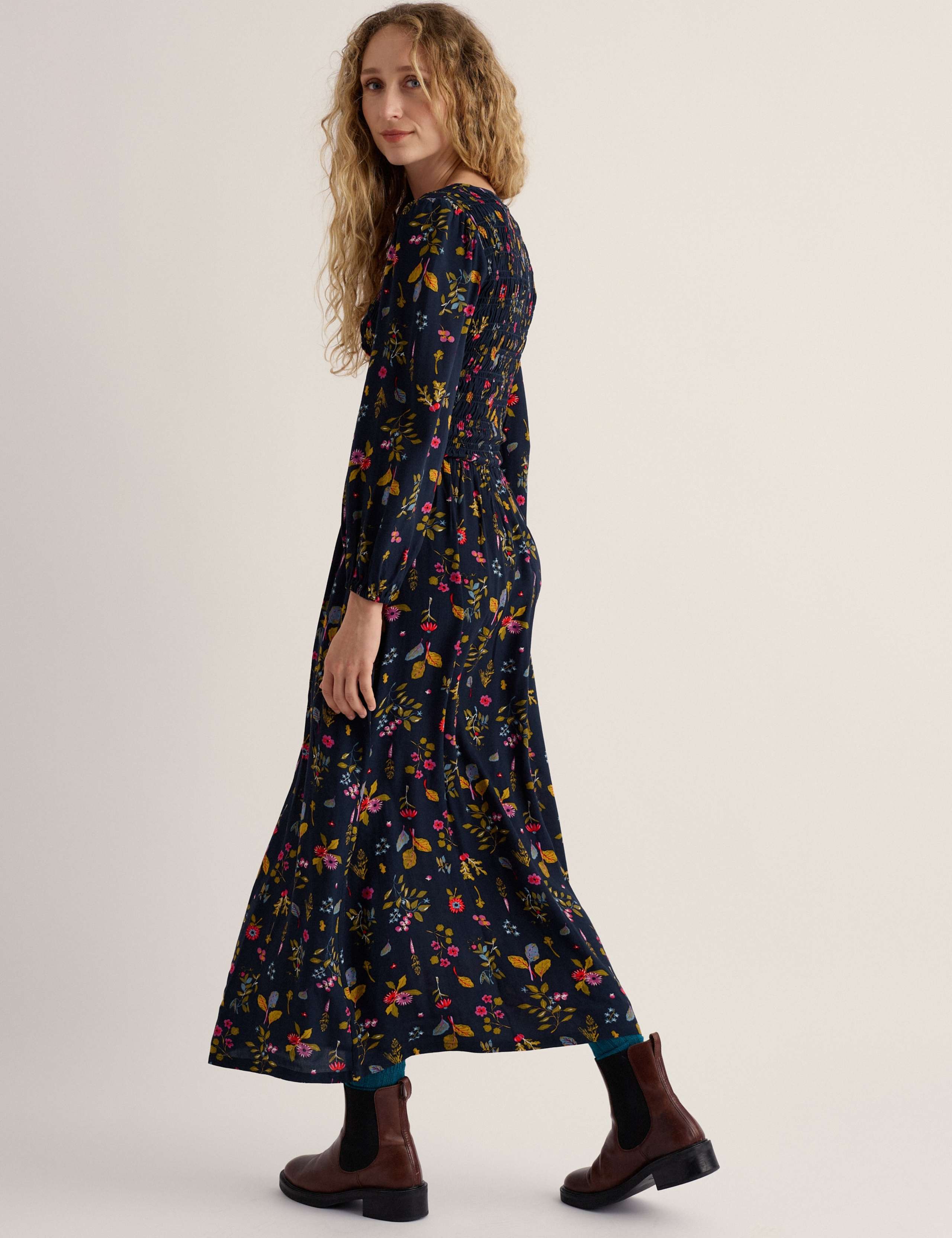 Floral Midaxi Waisted Dress 3 of 5