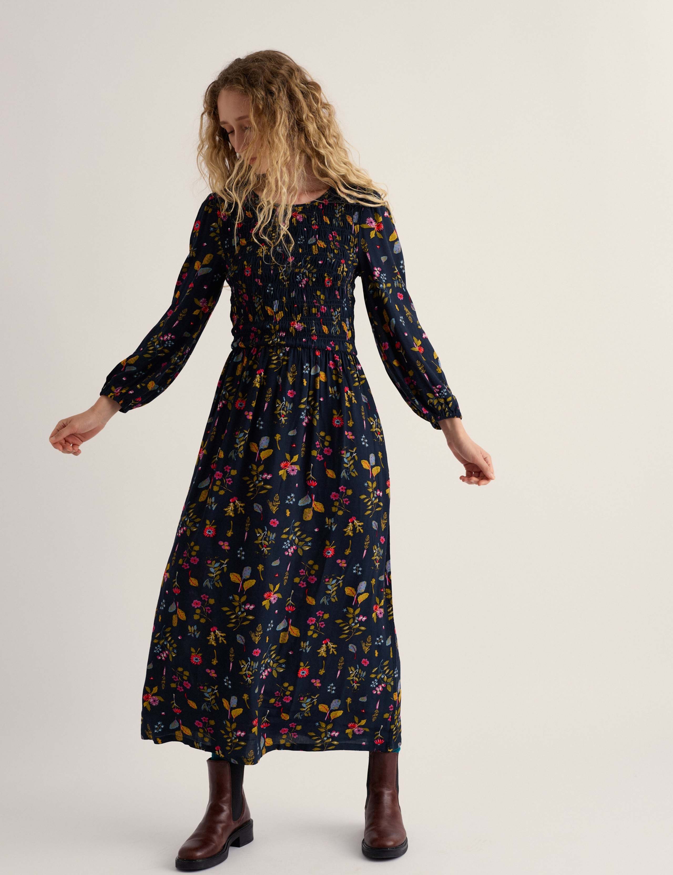 Floral Midaxi Waisted Dress 5 of 5