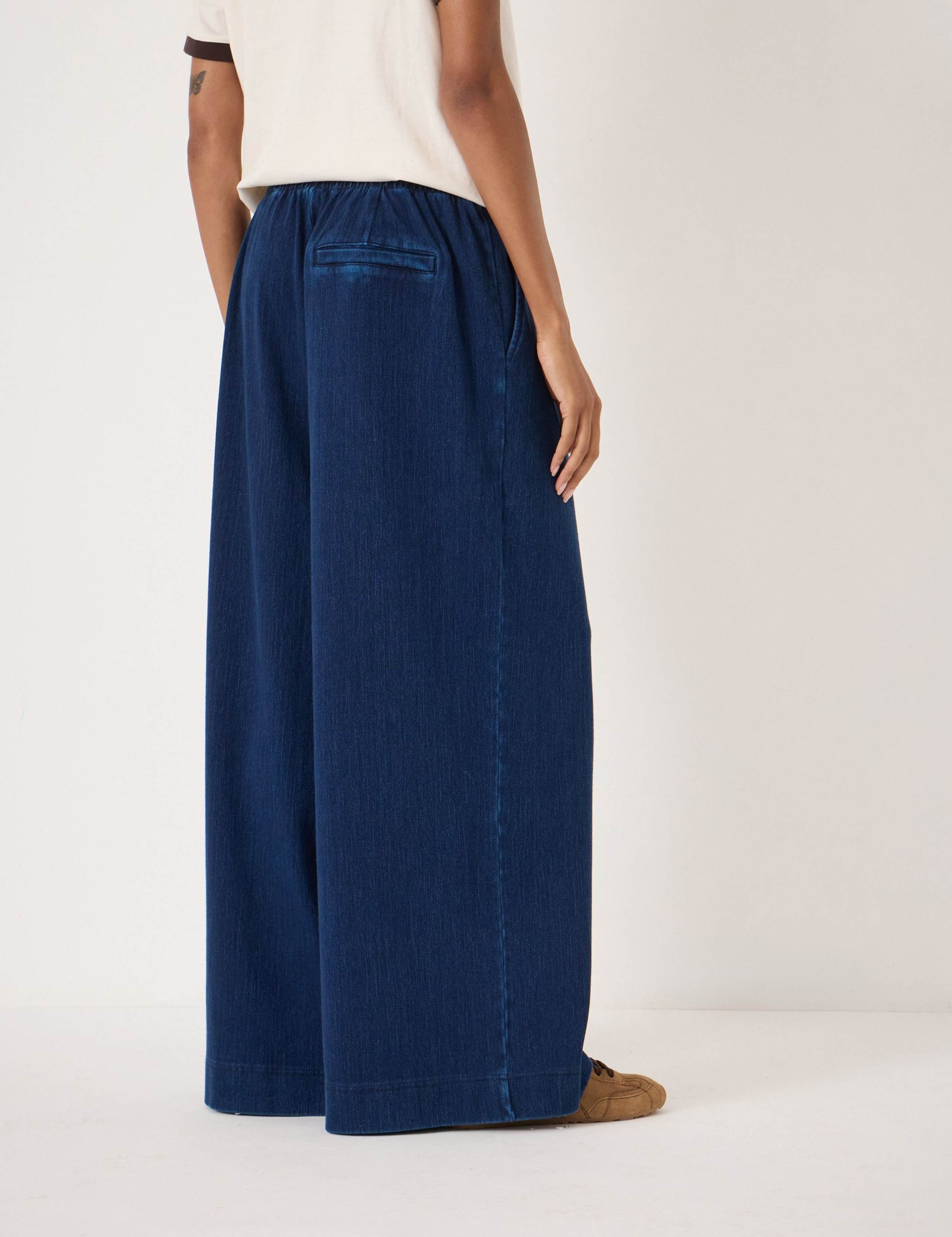 Jersey Denim Drawstring Trousers 4 of 5