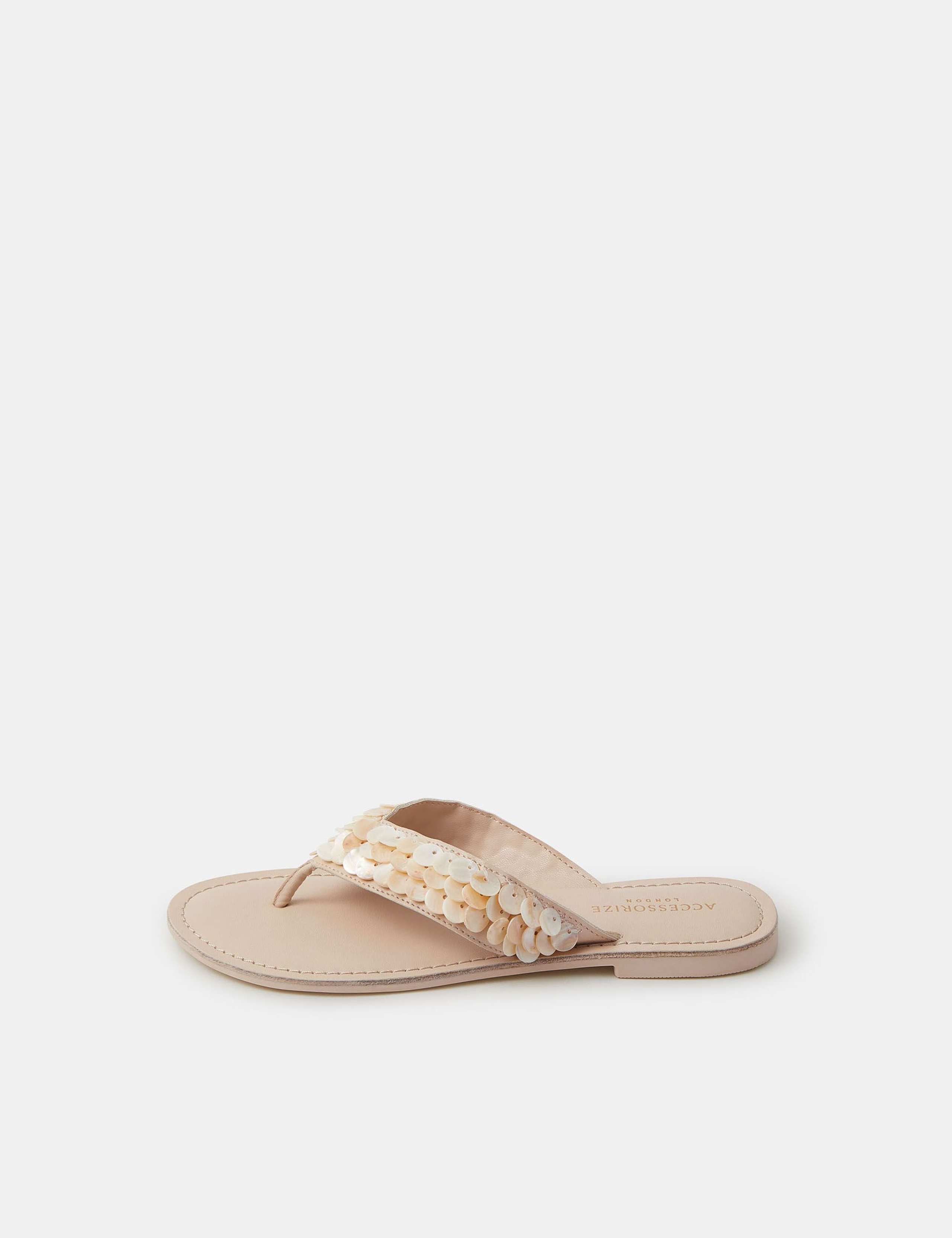 Embellished Flat Flip Flops 2 of 4